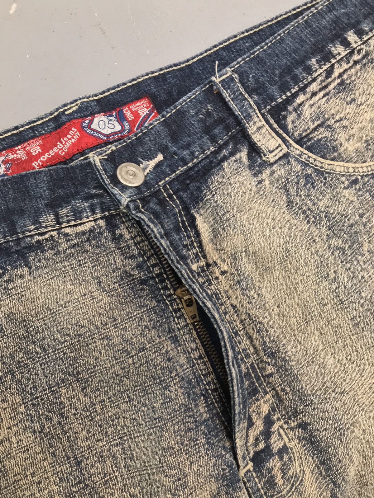 Fubu × Vintage Rare vintage fubu proceed bleached denim Size US 36 / EU 52 - 8 Thumbnail