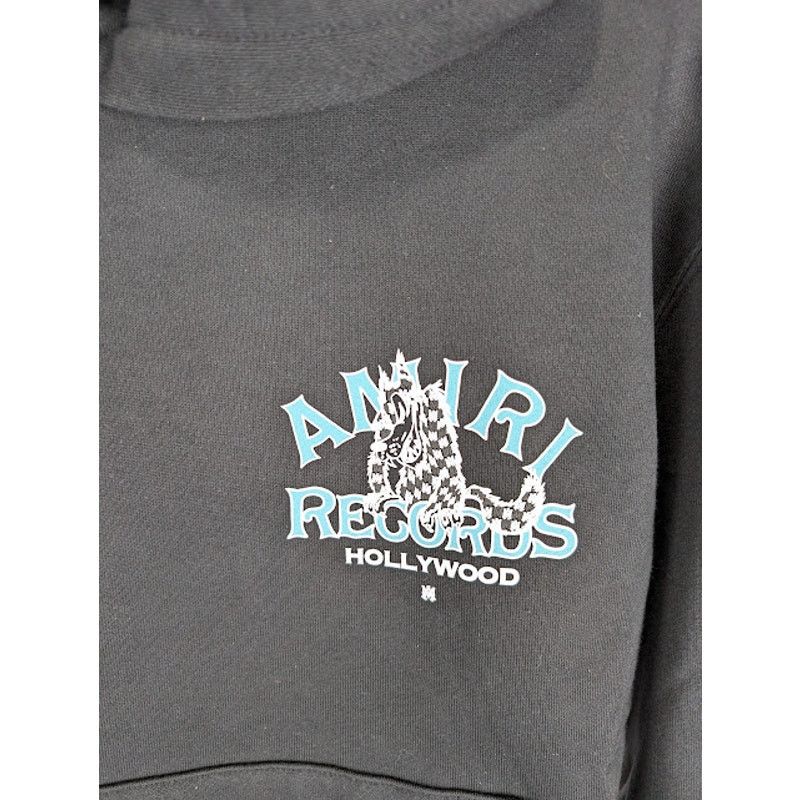 Amiri o1rshd1 Records Wolf Hoodie in Black Size US S / EU 44-46 / 1 - 4 Thumbnail