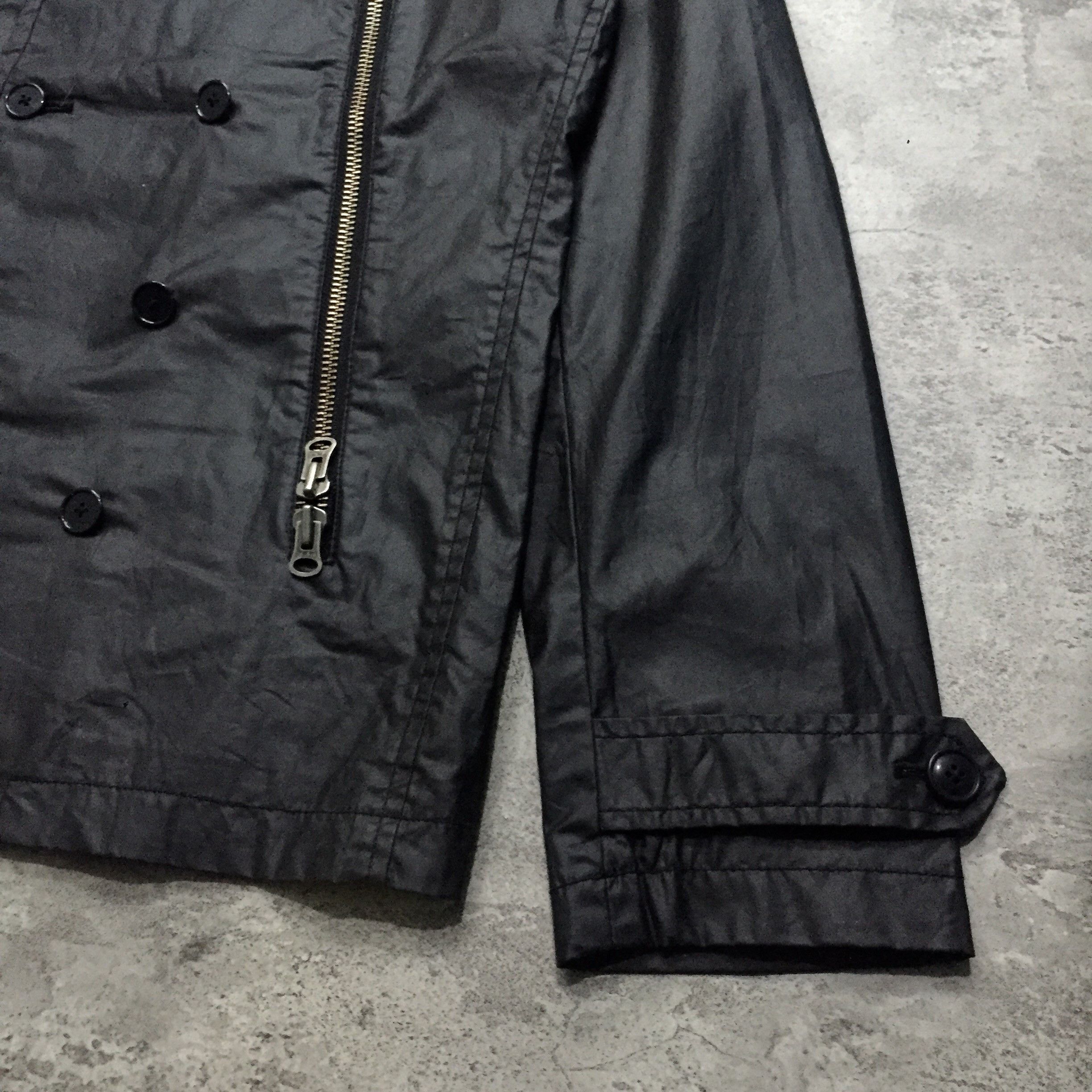 291295=Homme 291295 Double Breasted Multi Pocket Zipper Coated Jacket Size US M / EU 48-50 / 2 - 5 Thumbnail