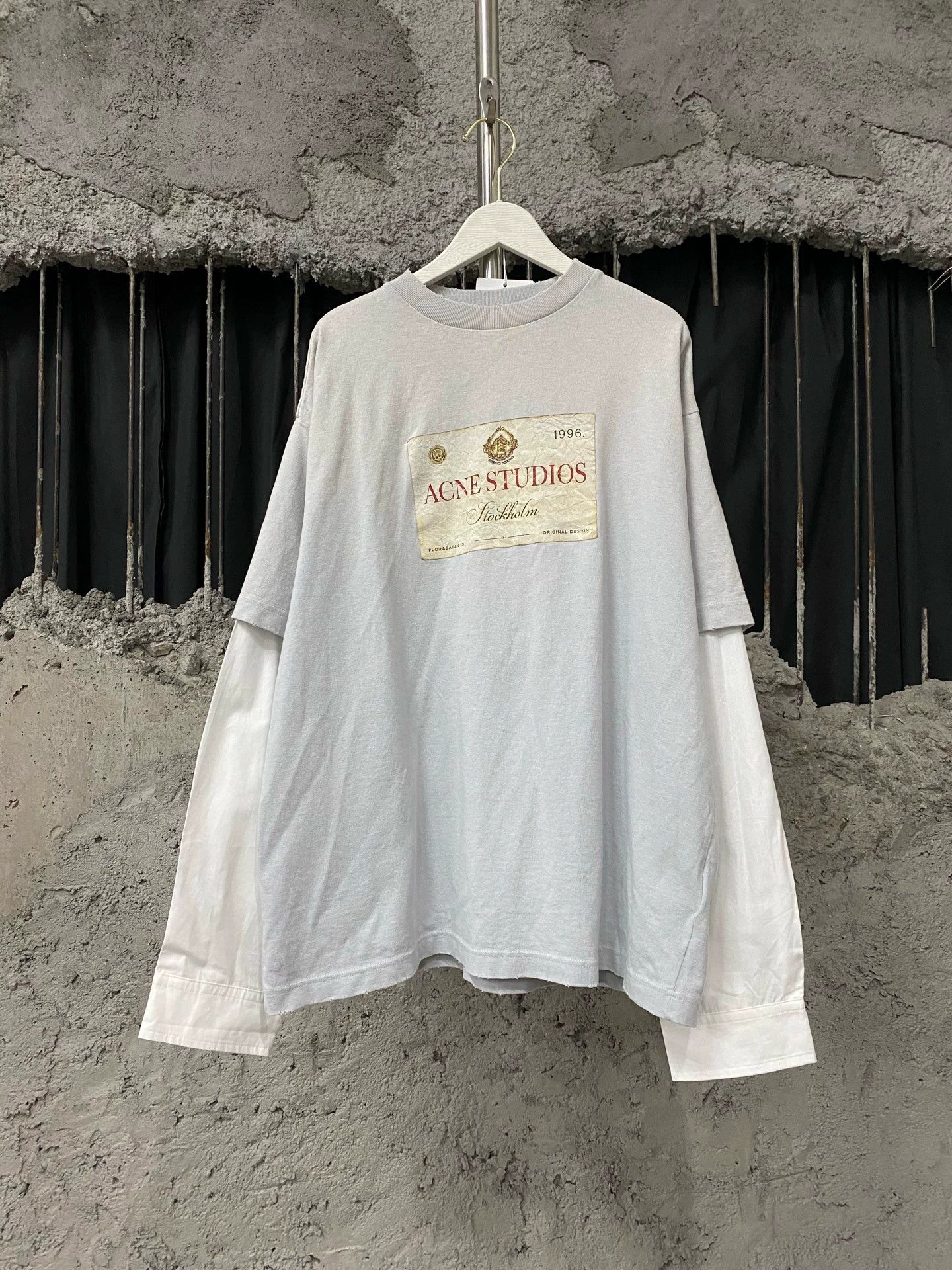 Acne Studios Acne Studios Distressed Layered Long Sleeve Top XS New Size XS / US 0-2 / IT 36-38 - 1 Thumbnail