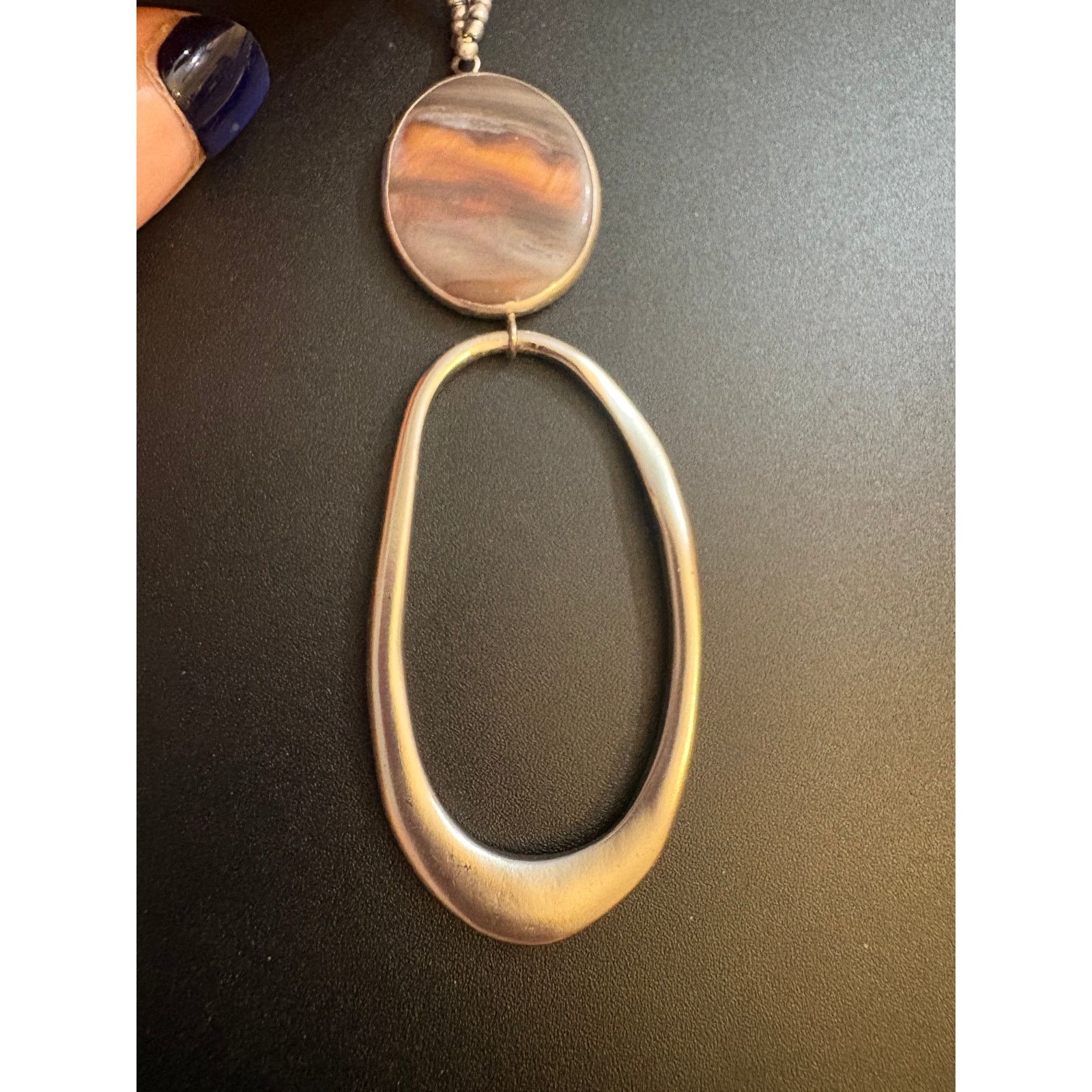 Other Macy’s NWT Silver Tone Necklace 28” with Oval Pendant Size ONE SIZE - 13 Thumbnail