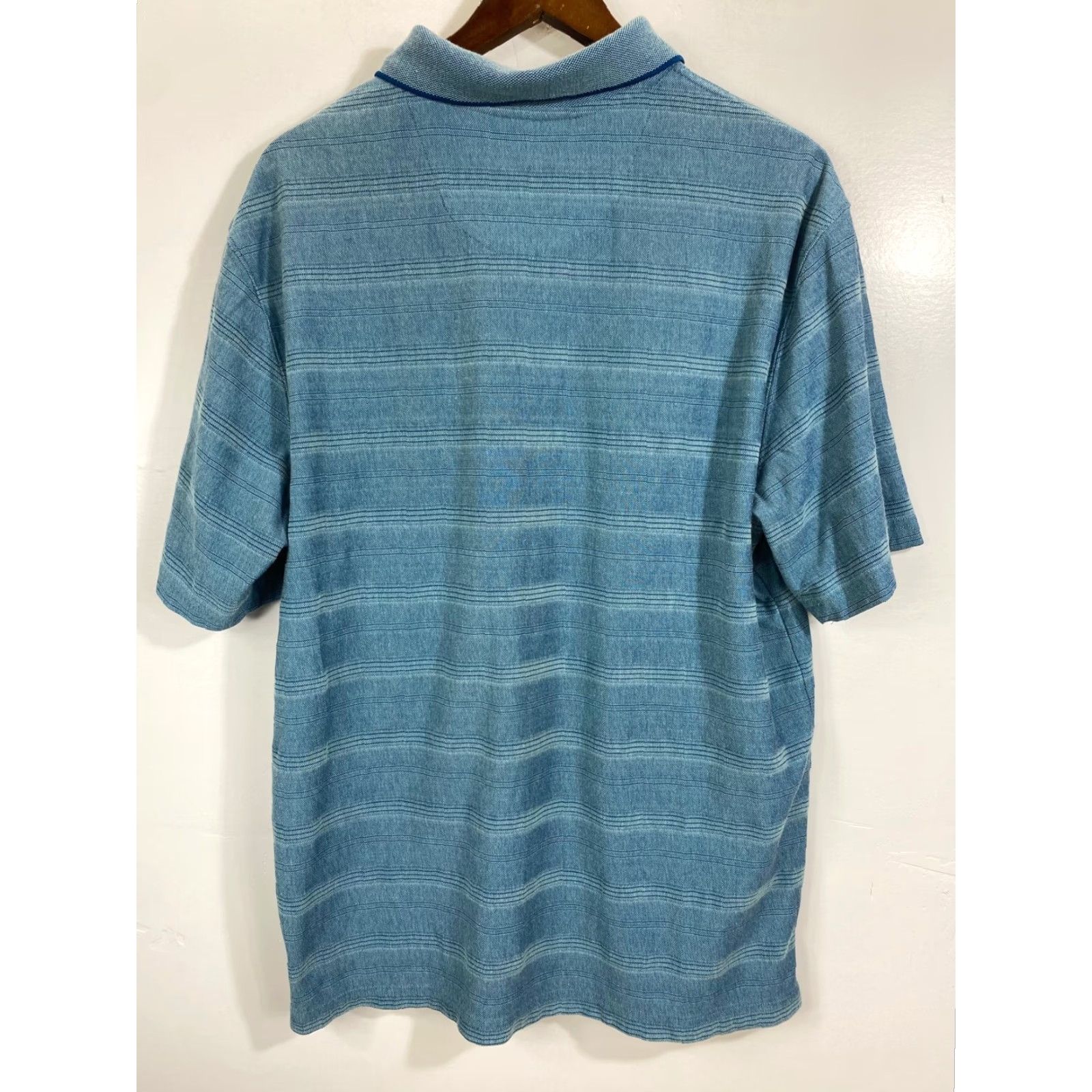 Hudson Hudson River Mens Blue 3 Button Polo Shirt Size L Golf Heritage Classics Knit Polyester Short Sleeve Collared Spread 1271 Size US L / EU 52-54 / 3 - 2 Thumbnail