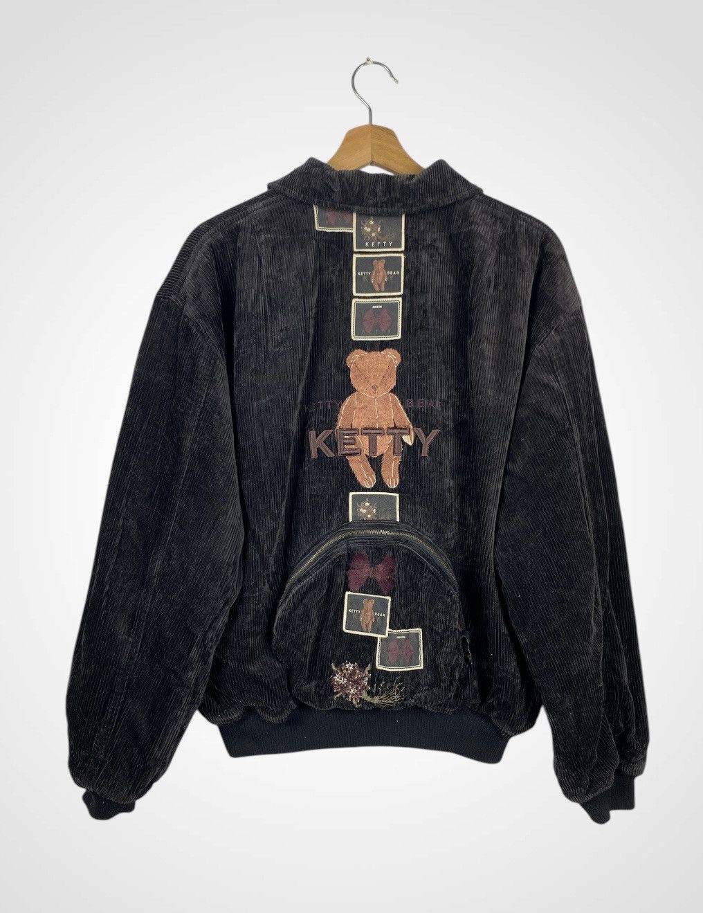 Japanese Brand Rare Vintage 90s Ketty Bear Reversible Bomber Jacket Size US M / EU 48-50 / 2 - 1 Thumbnail