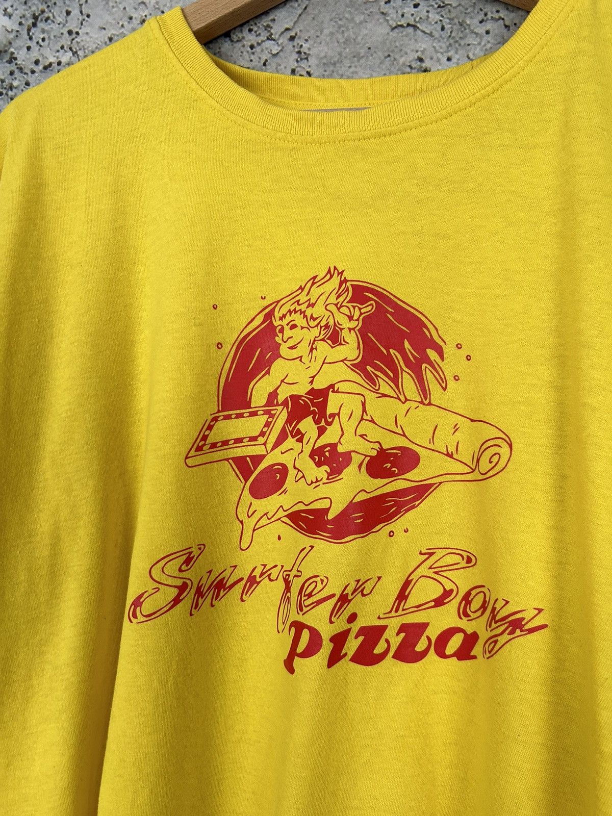 Other Vintage Surfer Pizza Boy Graphic Tee Skateboards Rare Size US XXL / EU 58 / 5 - 3 Thumbnail