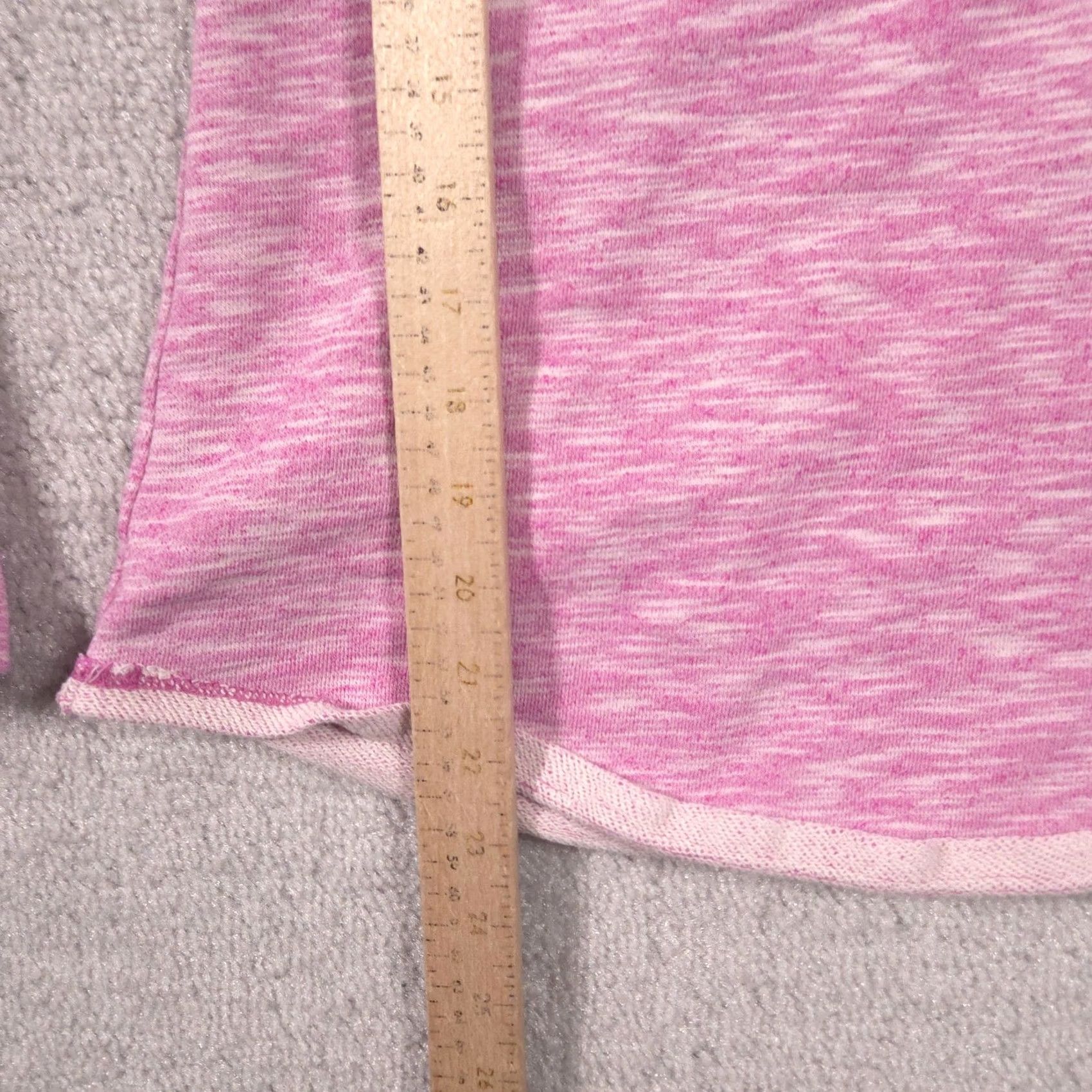 Gap Gap Sweatshirt Womens XS Pink Cowl Neck Fleece Pullover Raglan Stretch Top Size XS / US 0-2 / IT 36-38 - 6 Thumbnail