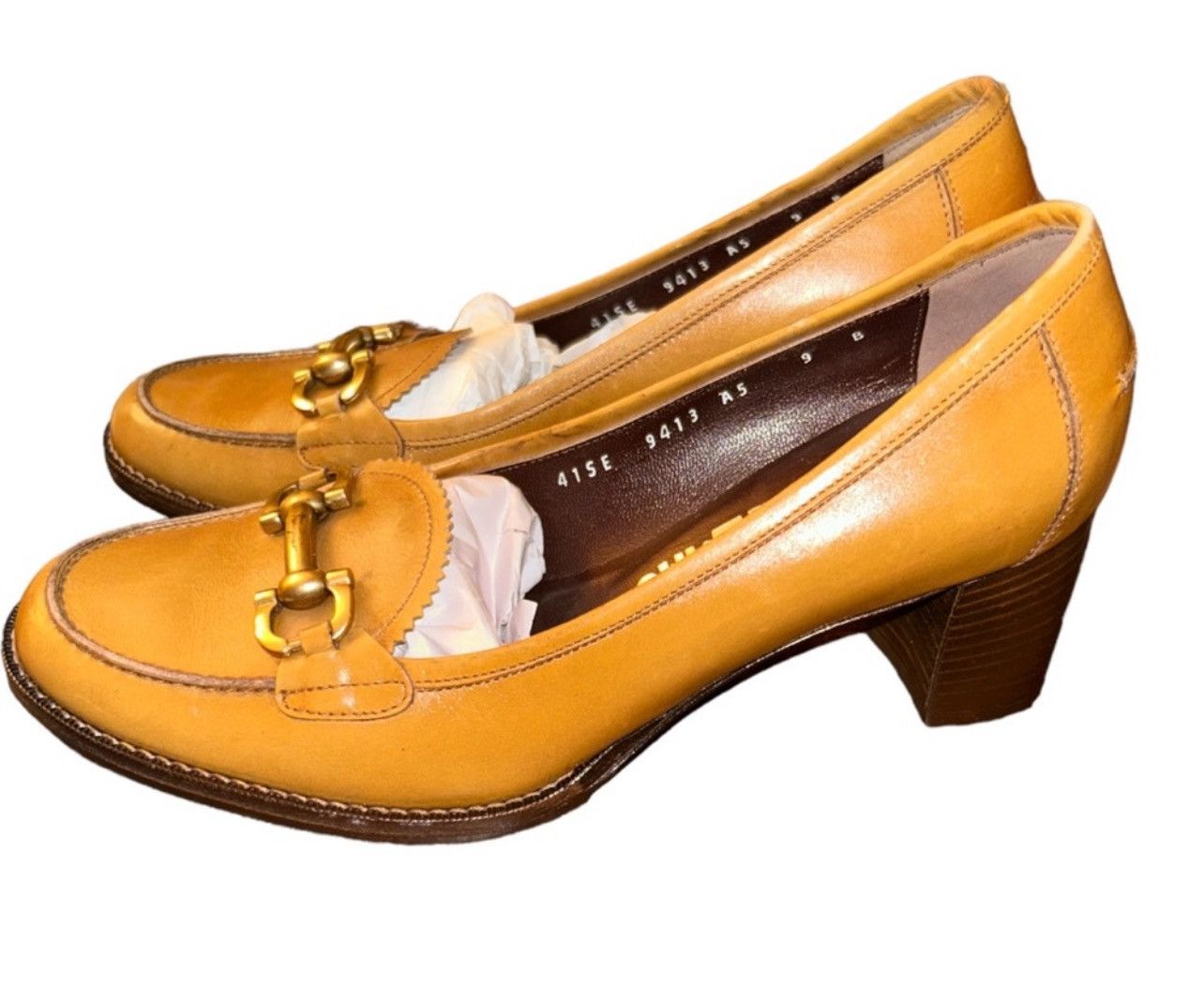 Salvatore Ferragamo × Vintage Vintage Salvatore Ferragamo Leather Buckled Heeled Loafers Size US 8 / IT 38 - 7 Thumbnail