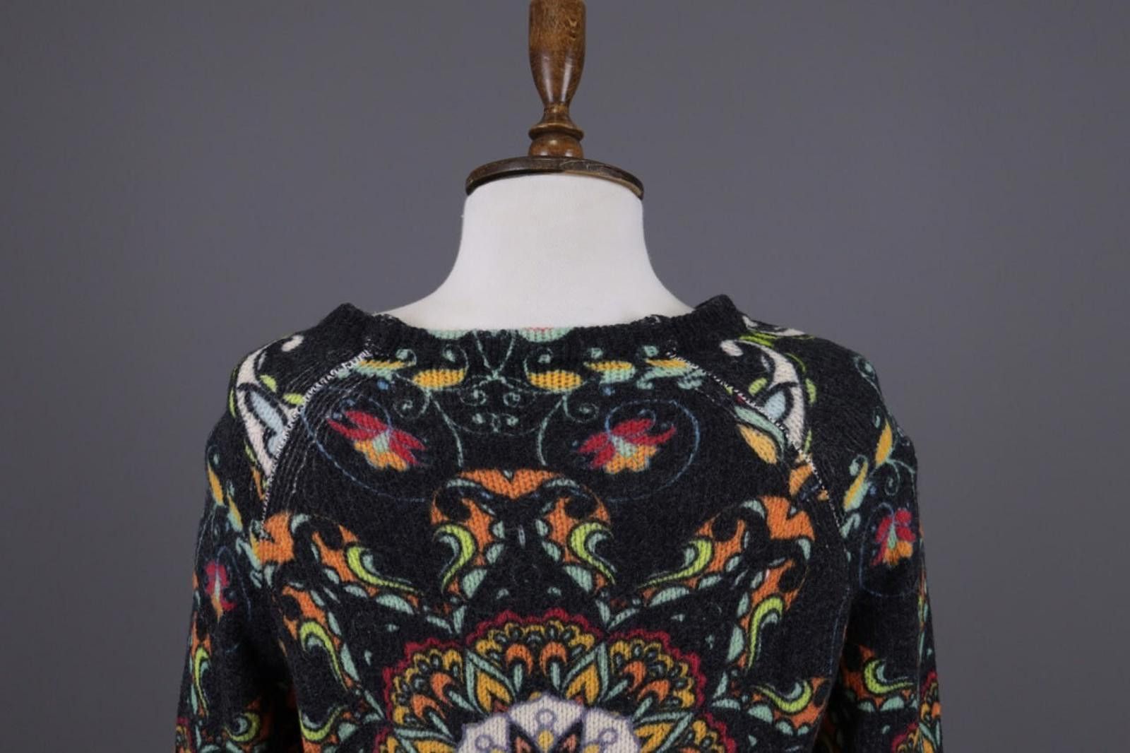 Designer Princess Goes Hollywood Gray Floral Sweater Size 36 / M Size M / US 6-8 / IT 42-44 - 10 Thumbnail