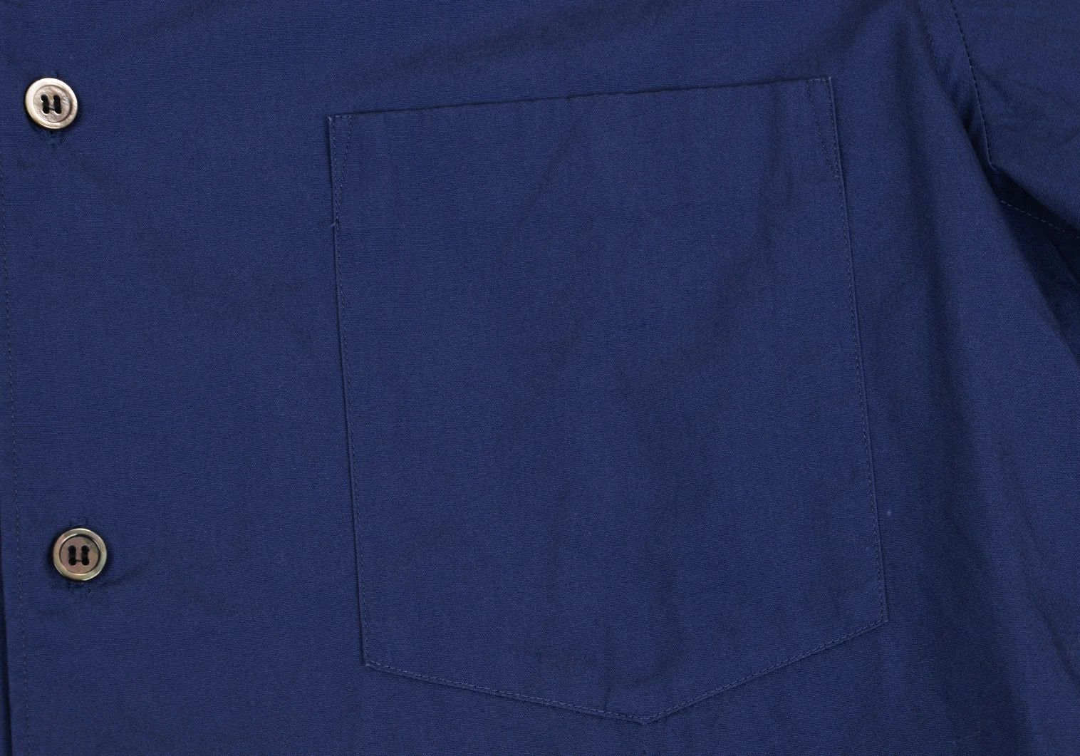 Comme des Garcons Homme Plus Cotton Regular Collar Long Sleeve Shirt Blue S Size US S / EU 44-46 / 1 - 6 Thumbnail
