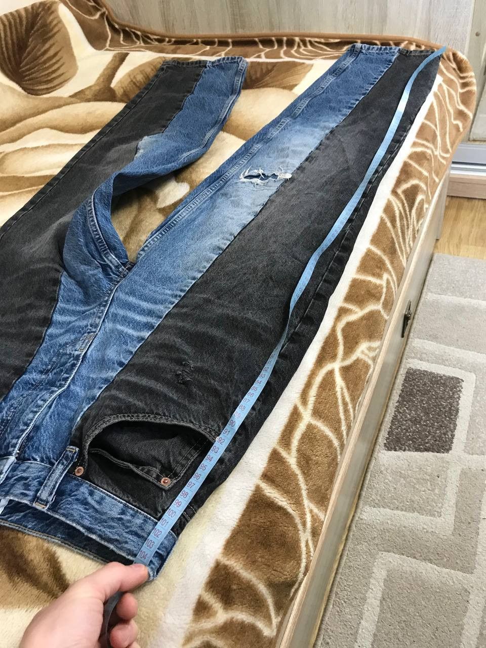 Bdg 🔥 BDG Avant Garde Cargo Baggy Distressed Y2K Denim Pants Size US 30 / EU 46 - 10 Thumbnail