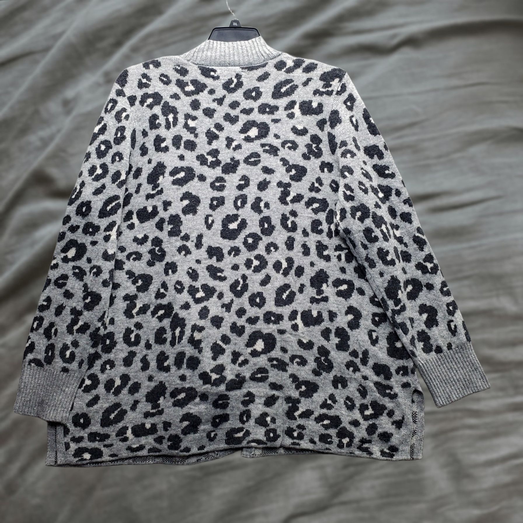 Loft LOFT Cardigan Womens XXL Multi Leopard Print Viscose Wool Blend Knit Open Front Size XXL / US 16-18 / IT 52-54 - 1 Thumbnail