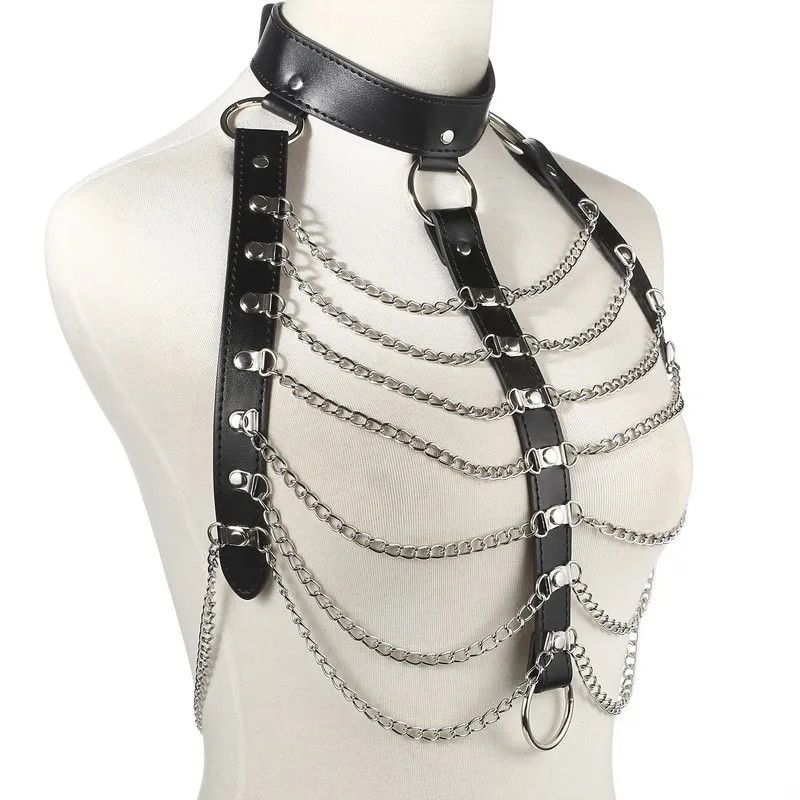 Jewelry Sexy Body Harness Chain Punk Goth Party Bodychain Size ONE SIZE - 2 Thumbnail