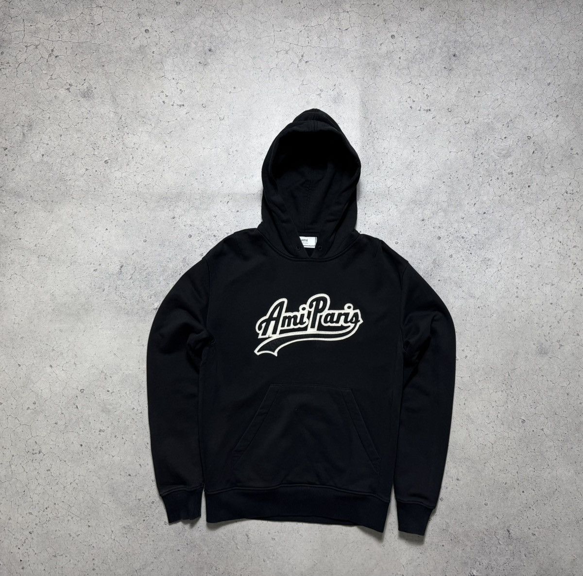 AMI Ami Paris Big Logo Black Hoodie Size M Size US M / EU 48-50 / 2 - 2 Thumbnail