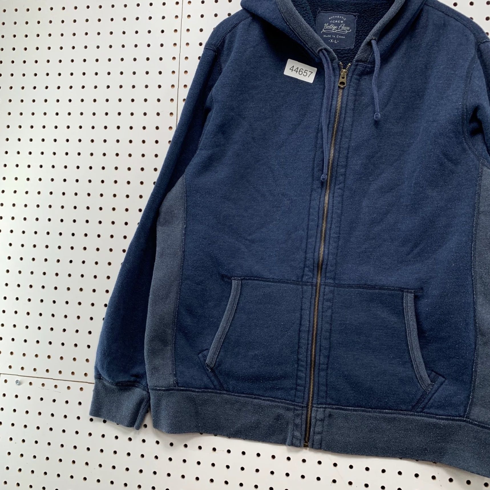 J.Crew JCrew Vintage Fleece Sweatshirt Hoodie Mens XL Blue Heavyweight Reverse Weave Size US XL / EU 56 / 4 - 3 Thumbnail