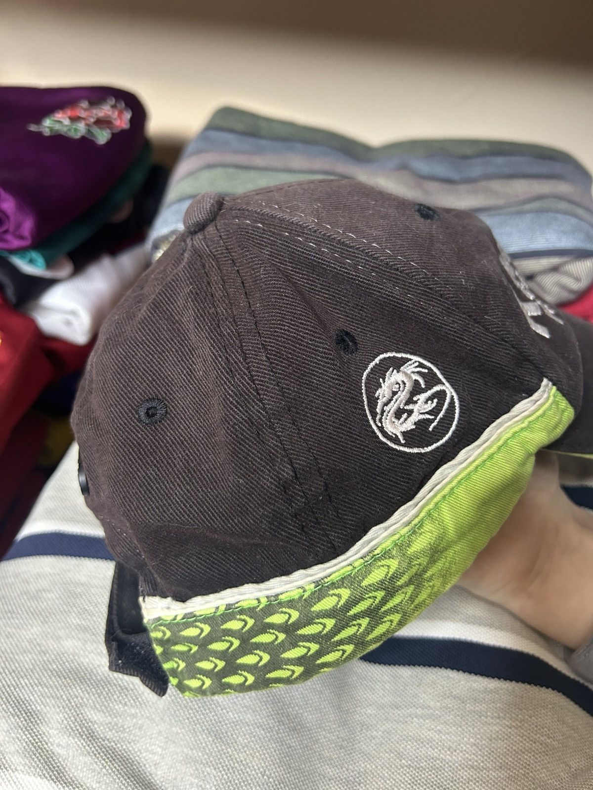 Vintage Vintage Kawasaki Racing Team x Team Eckl Cap #17 Signed Size ONE SIZE - 3 Thumbnail