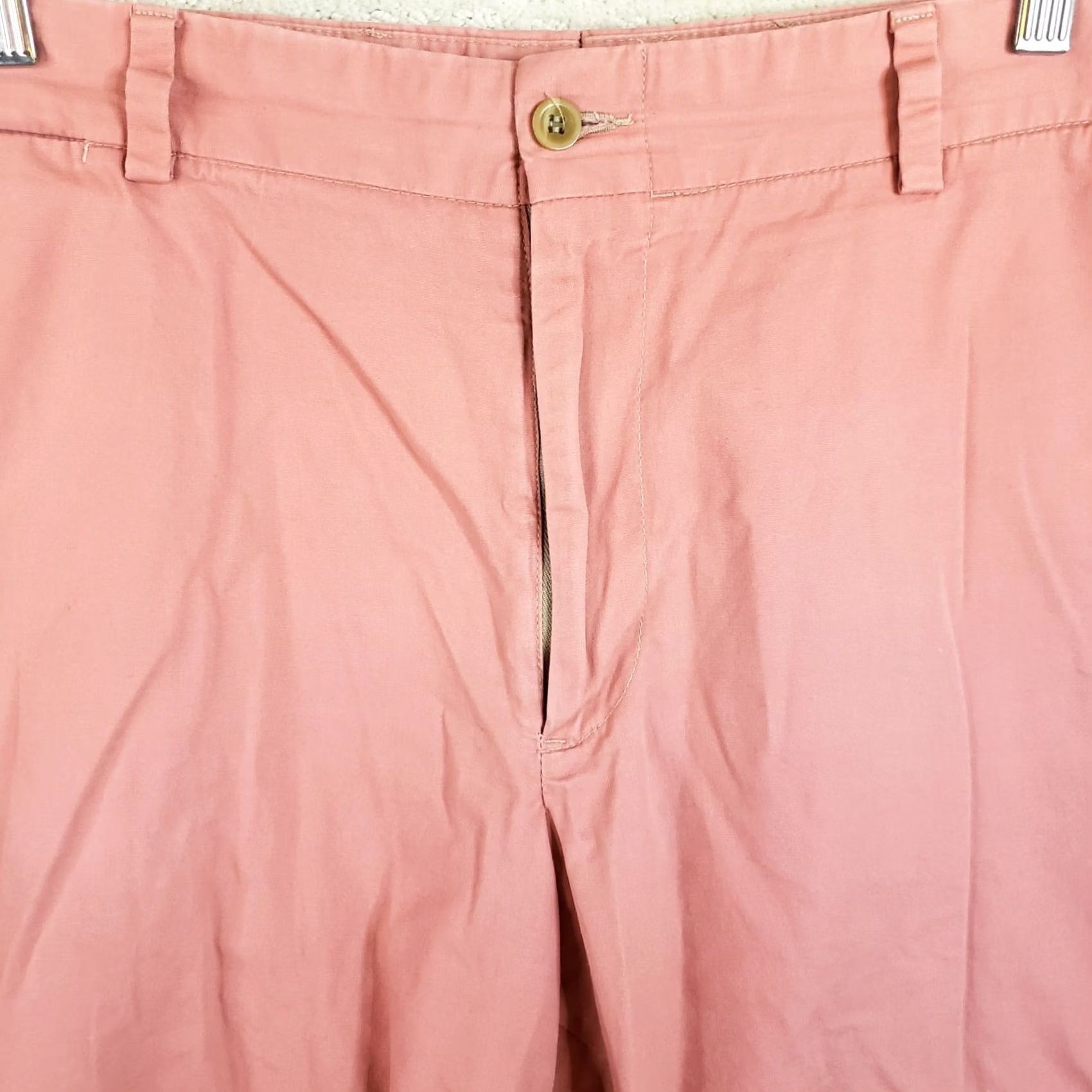 Bills Khakis Bills Khakis Shorts Mens 36x9 Salmon Color Cotton Chino Casual Travel Regular Inseam 9in Slashed Pockets Button Zipper Pocket Cotton Size US 36 / EU 52 - 3 Thumbnail
