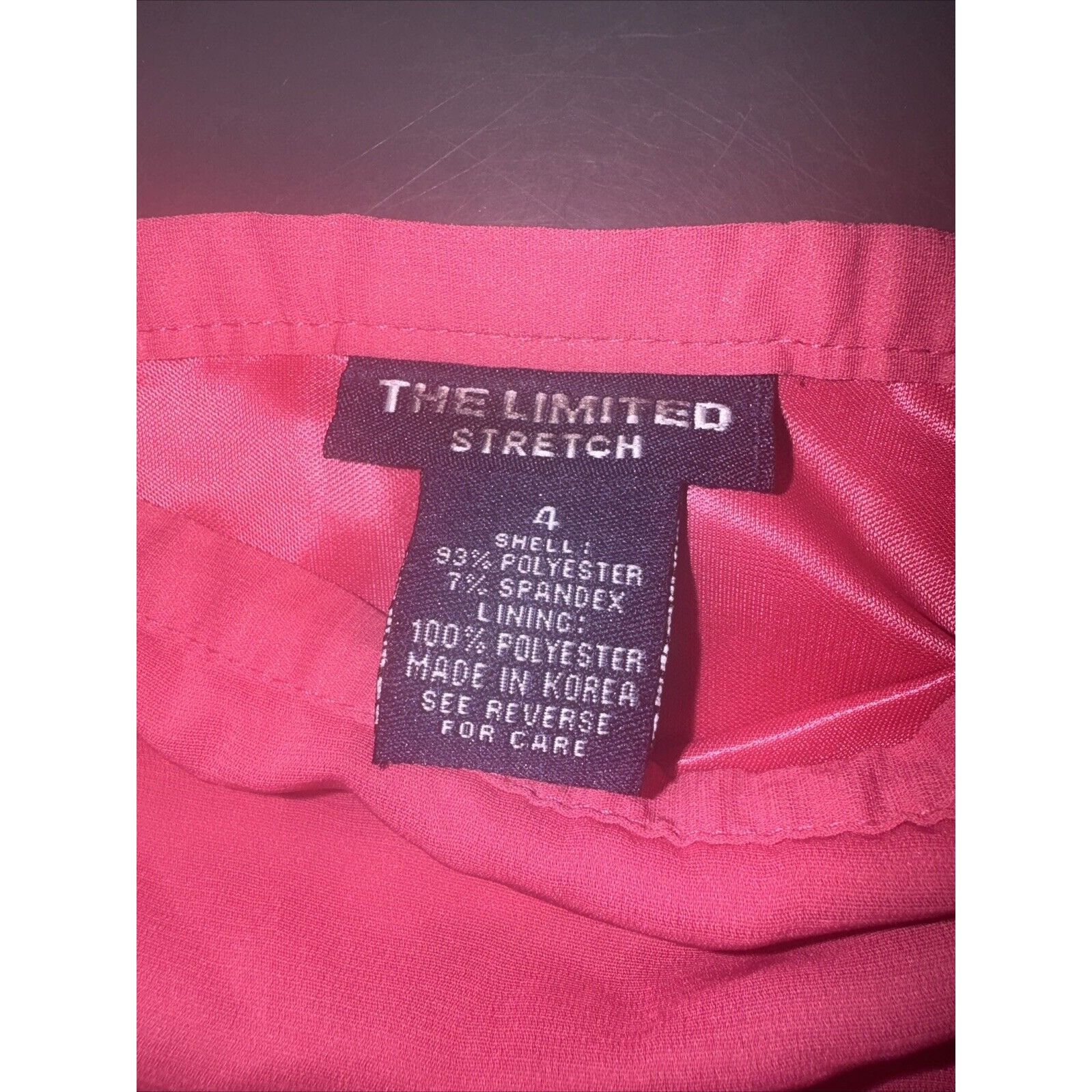 Other The Limited Stretch pencil skirt orange pink lined Solid str Size 27" / US 4 / IT 40 - 2 Thumbnail