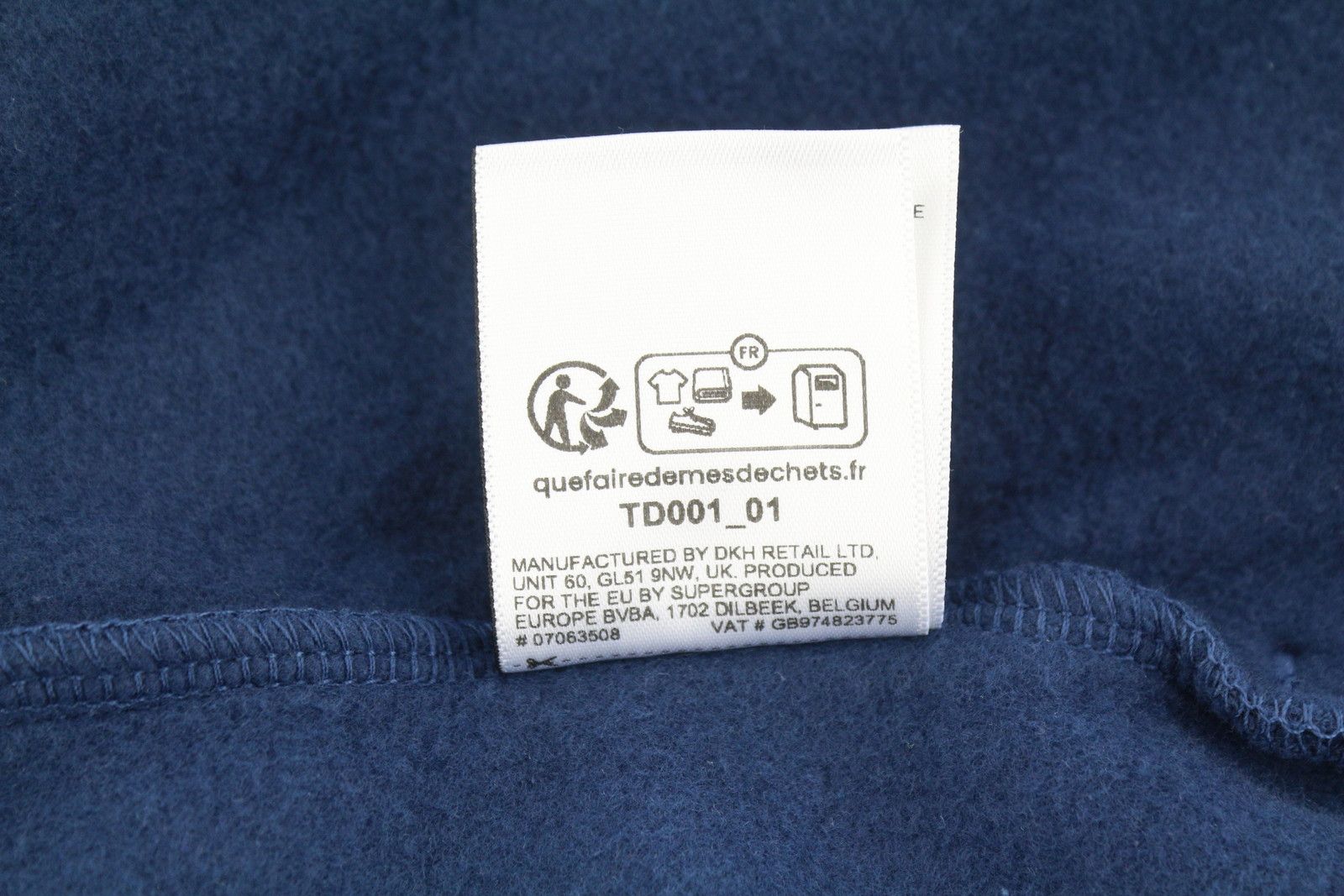 Superdry VINTAGE ATH HOOD M Dark Blue Logo Cotton Hoodie 87122 Size US M / EU 48-50 / 2 - 9 Thumbnail