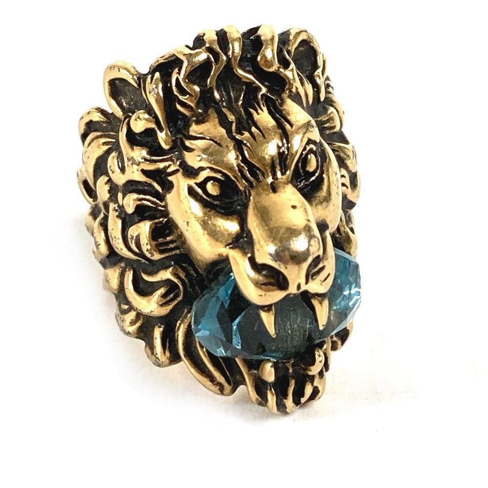 Gucci Gucci 402763 Sound Of Thunder Animal Lion (Panthera Leo) Stones Included Accessories Rings Metal Women Size ONE SIZE - 1 Thumbnail