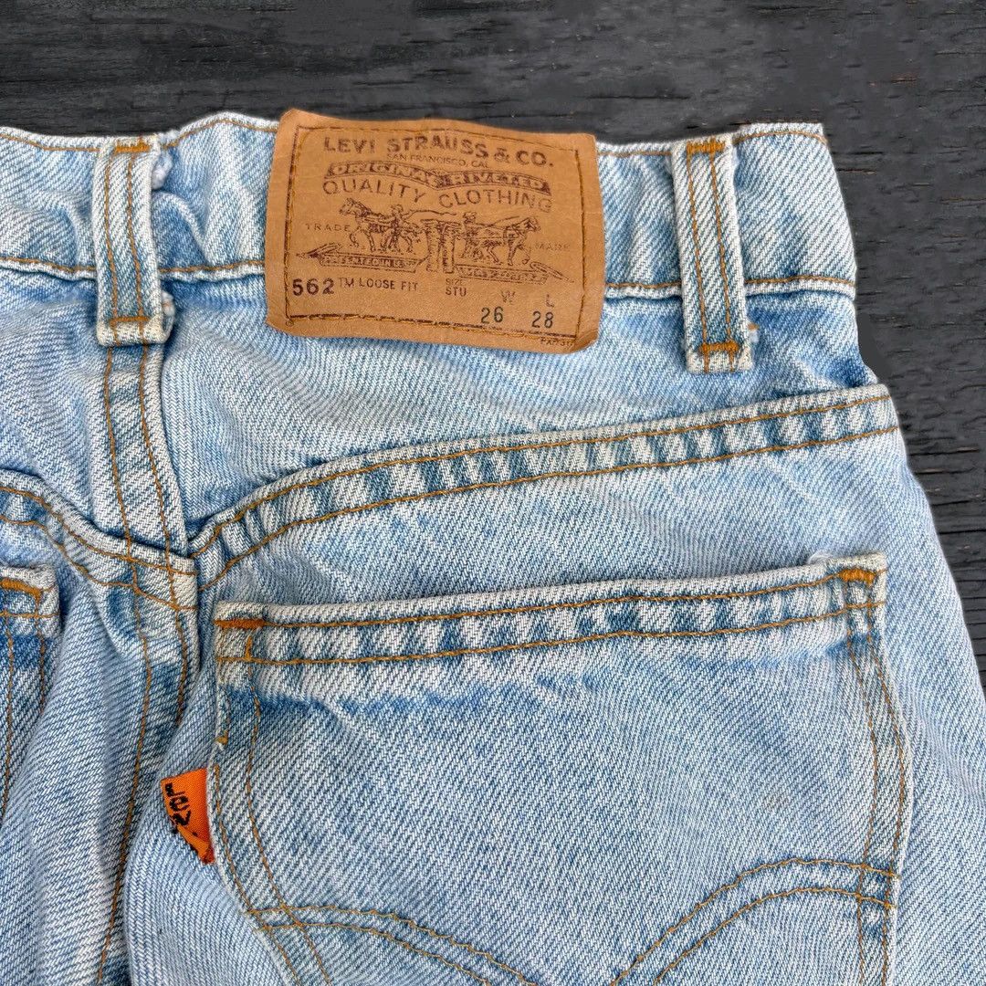 Levi's Levi’s 562 1980 80s Vintage W26 L28 Orange Tab Denim Jeans Size 26" / US 2 / IT 38 - 4 Thumbnail