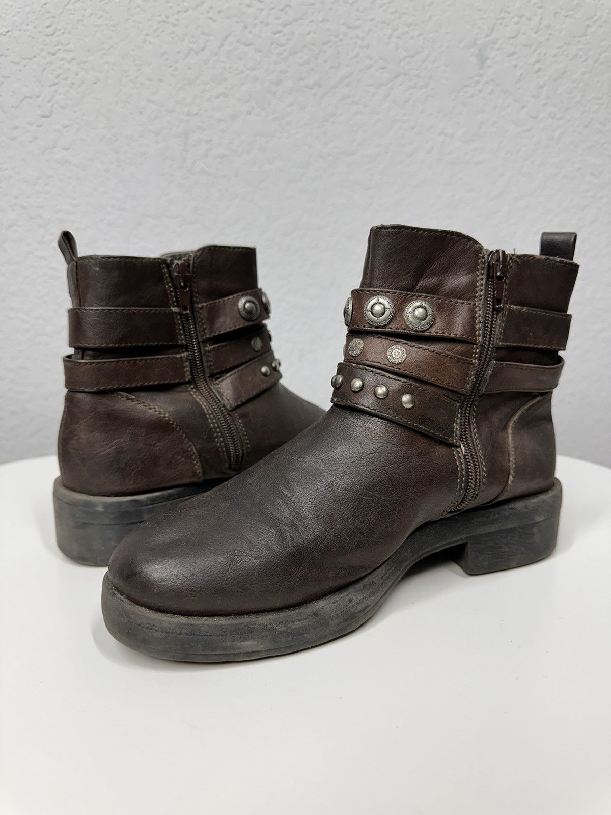 A.S.98 Vintage Leather Boots Ankle Rare AS 98 GUIDI JAPAN KAPITAL Size US 7 / IT 37 - 9 Thumbnail