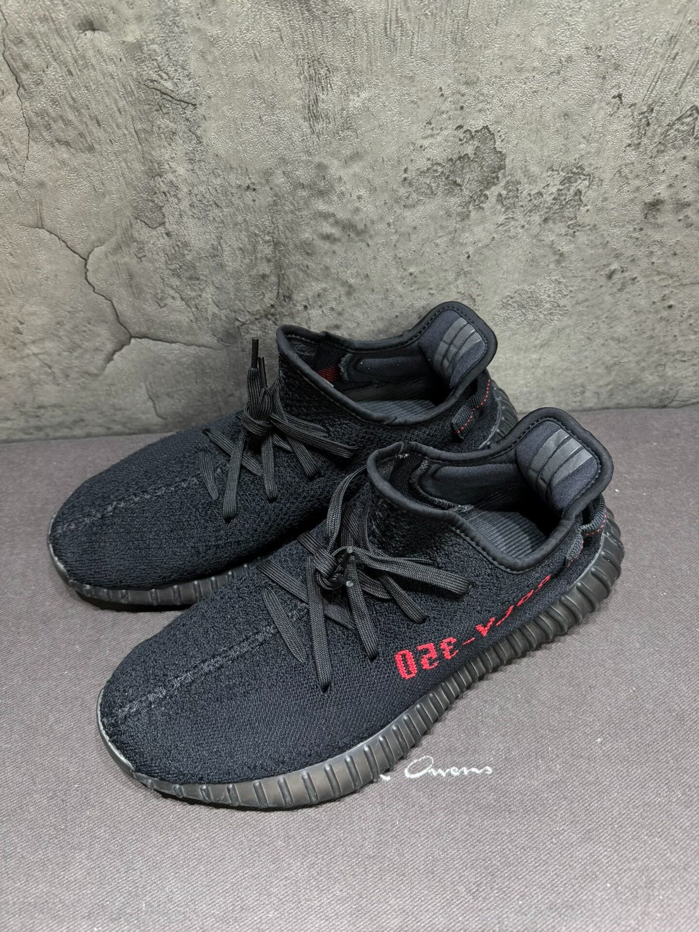 Adidas Adidas YEEZY350 Black Lowtop Sneakers 9 Men Size US 9 / EU 42 - 1 Thumbnail