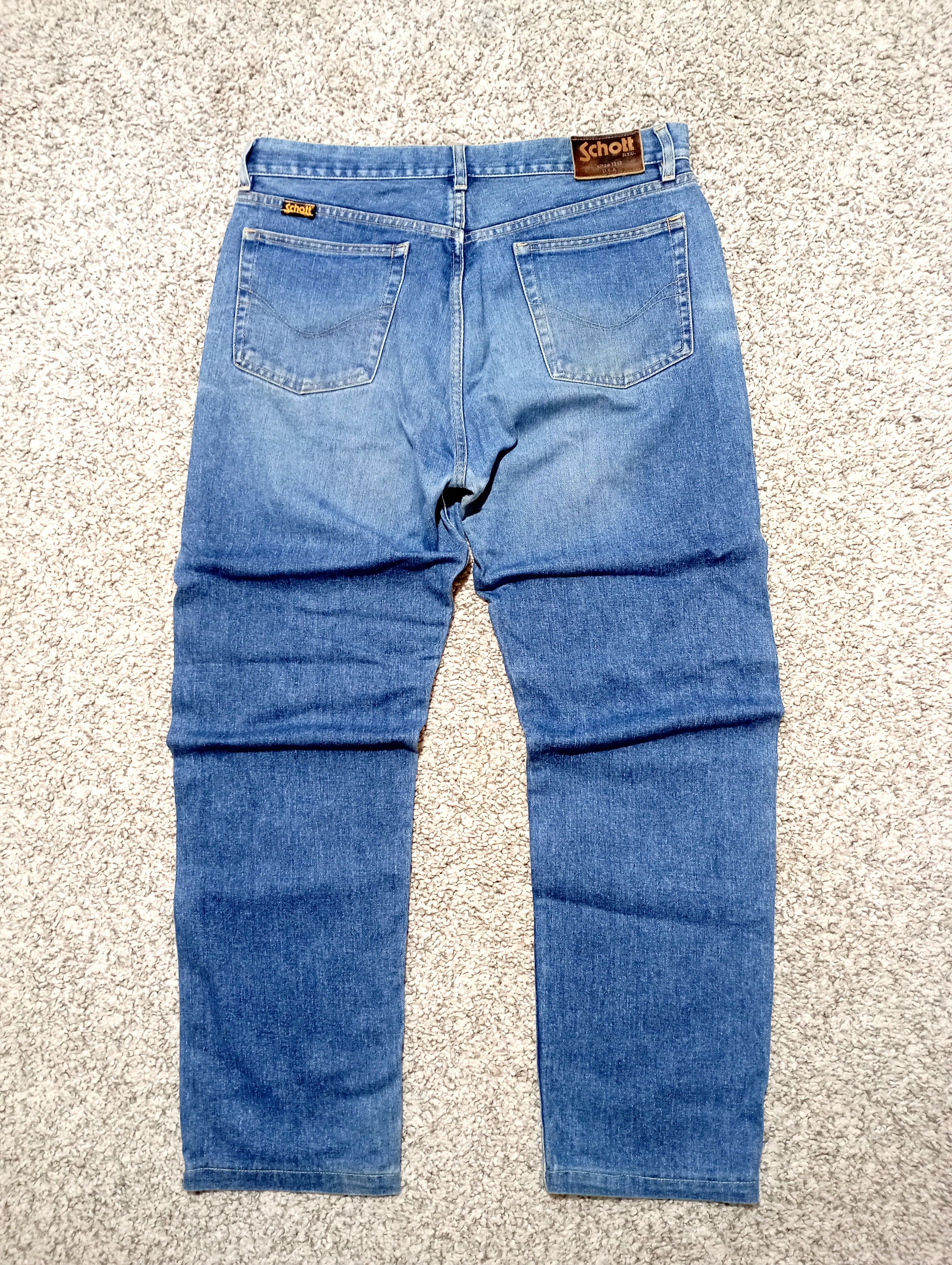 Schott Schott N.Y.C Mens Vintage Denim Pants Size US 35 - 1 Thumbnail