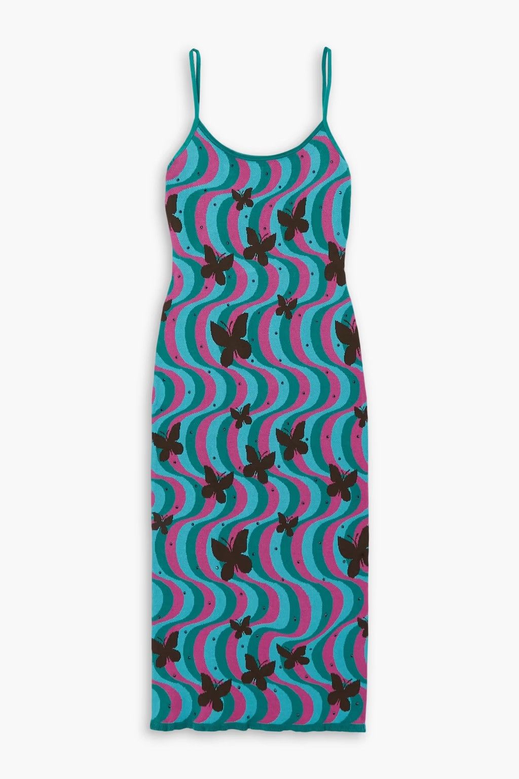 Alessandra Rich Alessandra Rich Embellished Jacquard-knit Midi Dress IT 42 Size M / US 6-8 / IT 42-44 - 3 Thumbnail