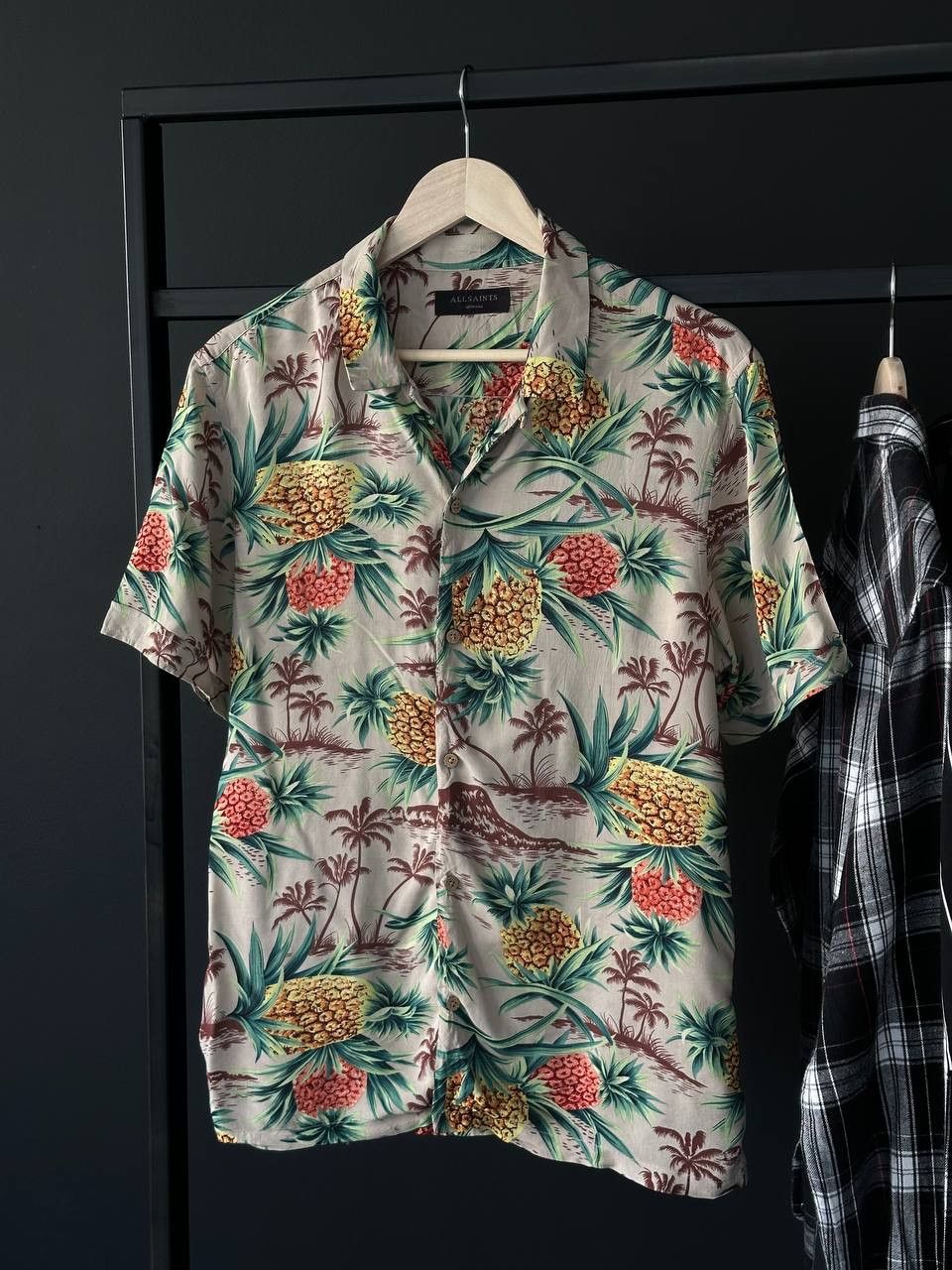Allsaints Allsaints Japanese Hawaii Print Viscose Camp Collar Shirt Size US M / EU 48-50 / 2 - 2 Thumbnail