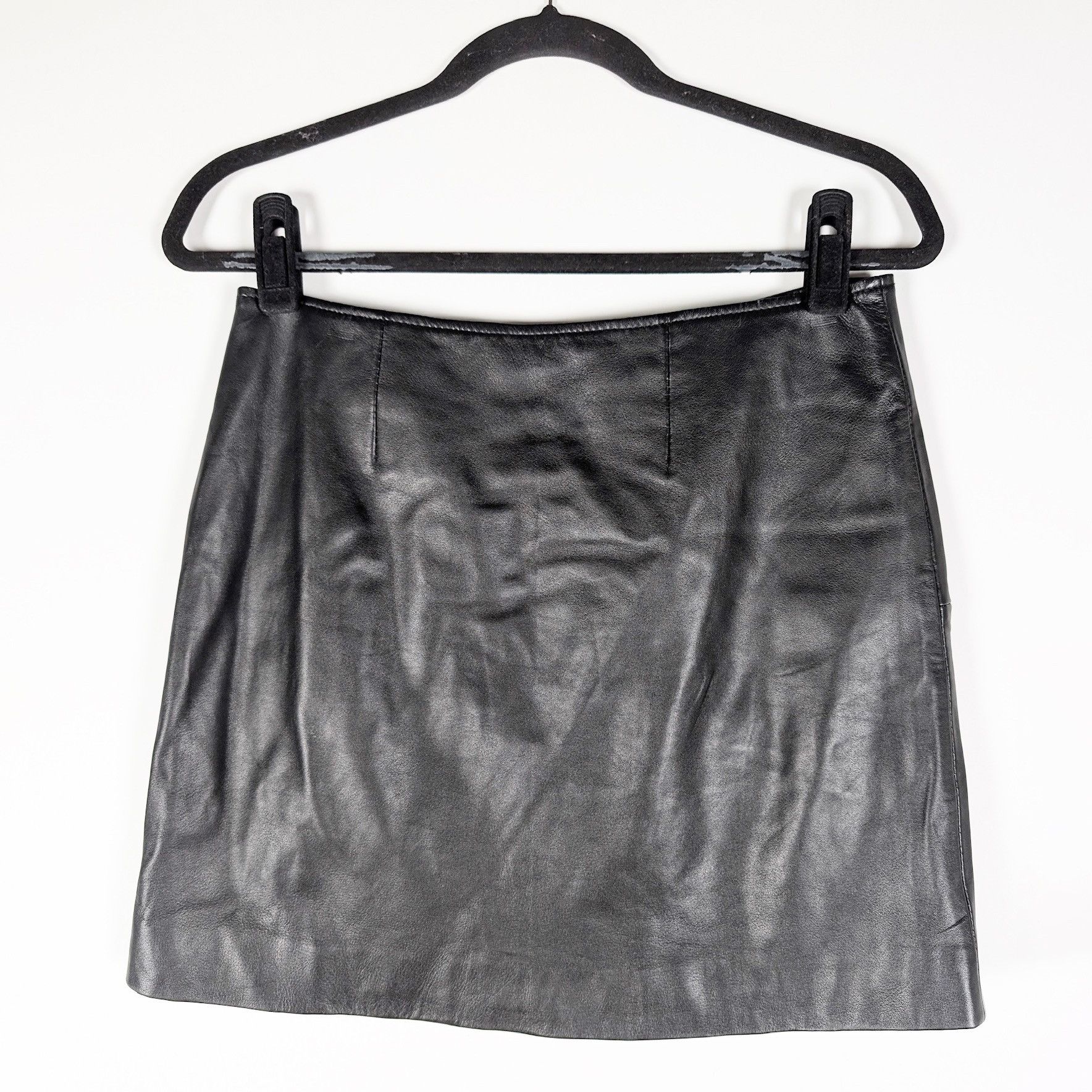 Retrofete Retrofete Willa Genuine Leather Ruched Size 28" / US 6 / IT 42 - 2 Thumbnail