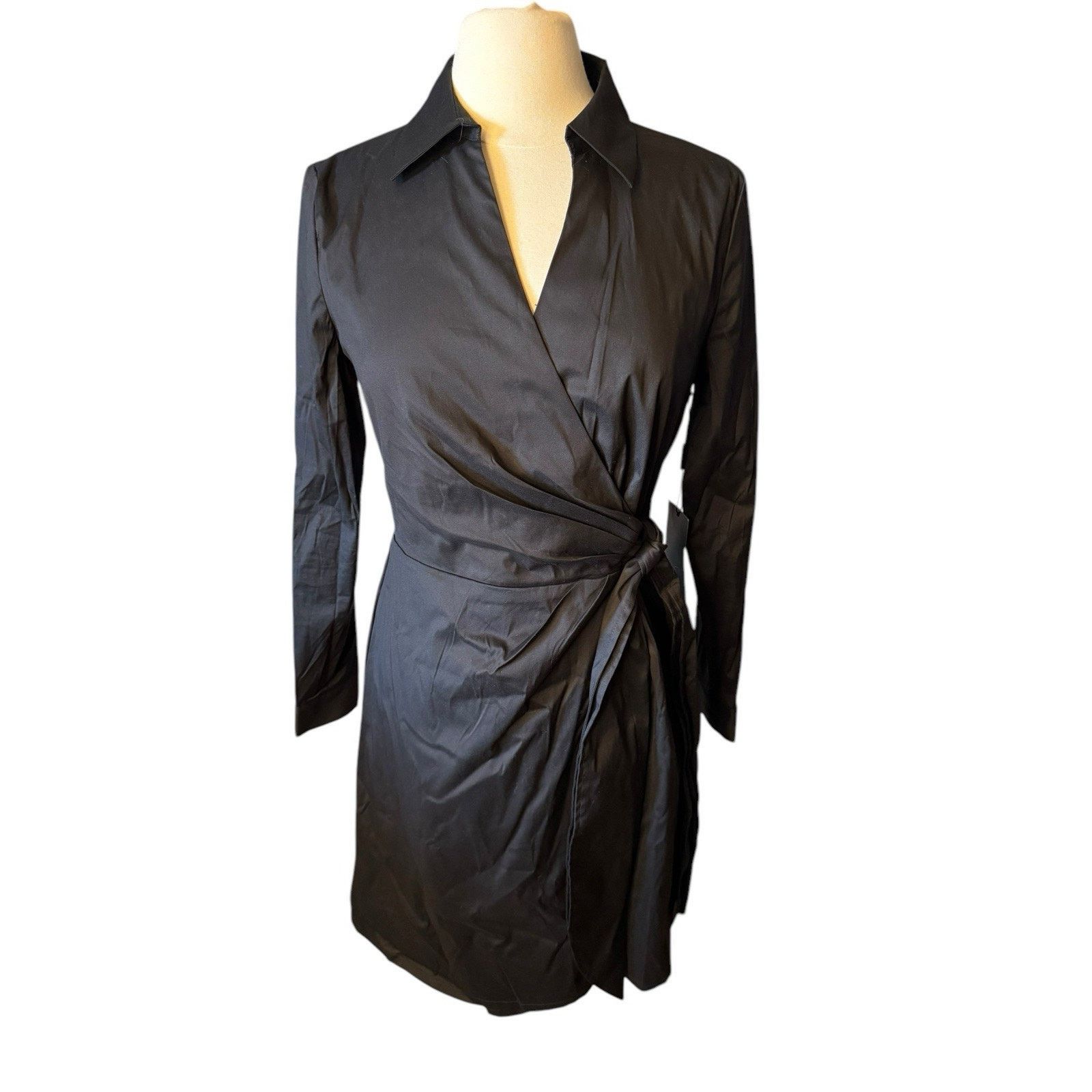 White House Black Market WHBM White House Black Market NEW Surplice Wrap Dress Size M / US 6-8 / IT 42-44 - 1 Thumbnail