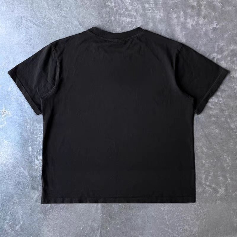 Japanese Brand × Vintage Black street retro face print all-match tee Size US L / EU 52-54 / 3 - 2 Thumbnail