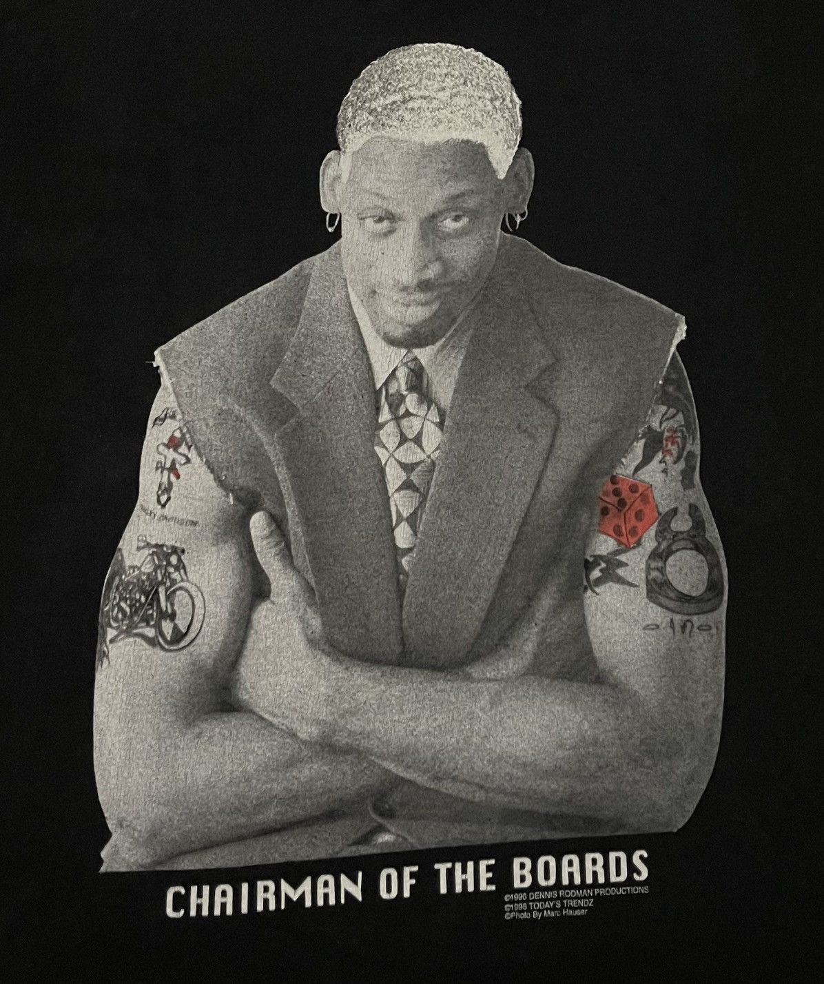 Vintage Vintage 90s Dennis Rodman " Chairman Of The Boards "🔥🔥🔥 Size US XL / EU 56 / 4 - 13 Thumbnail
