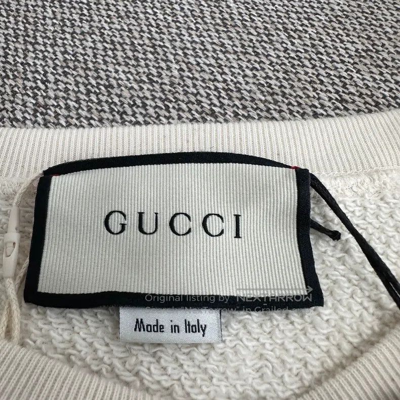 Gucci Gucci Beige princess printed round-neck long-sleeved sweat Size L / US 10 / IT 46 - 3 Thumbnail