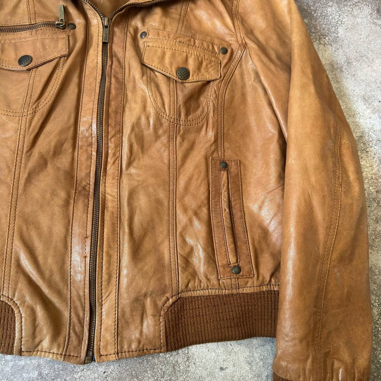 Hysteric Glamour × Japanese Brand × Vintage Japan Retro Style Vintage Leather Jacket Size XL / US 12-14 / IT 48-50 - 5 Thumbnail