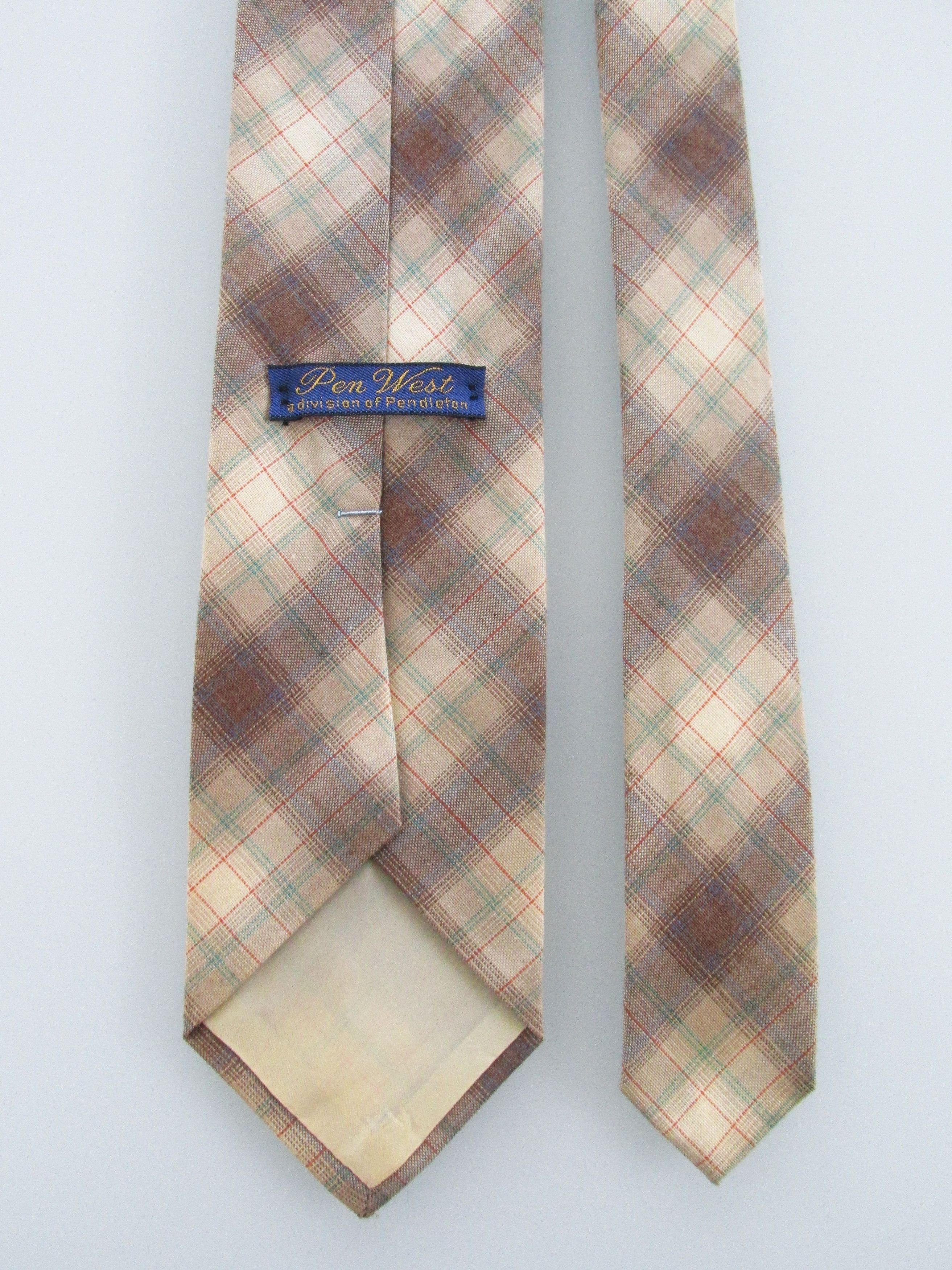 Vintage Pen West Pendleton Vintage Men's Tartan Plaid Tie Size ONE SIZE - 4 Thumbnail