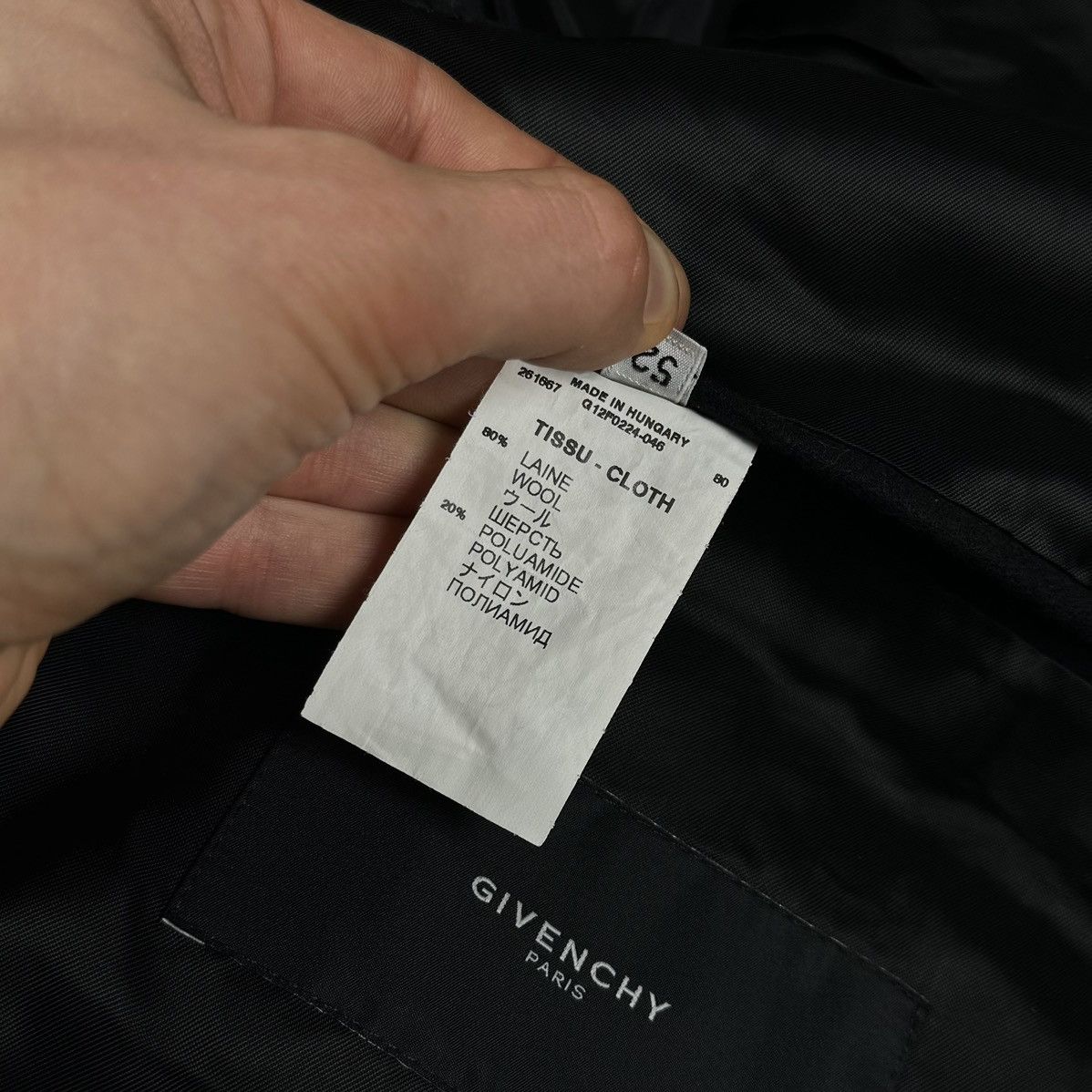 Givenchy Vintage Givenchy Wool Classic Designer Luxury Coat Jacket og Size US L / EU 52-54 / 3 - 10 Thumbnail