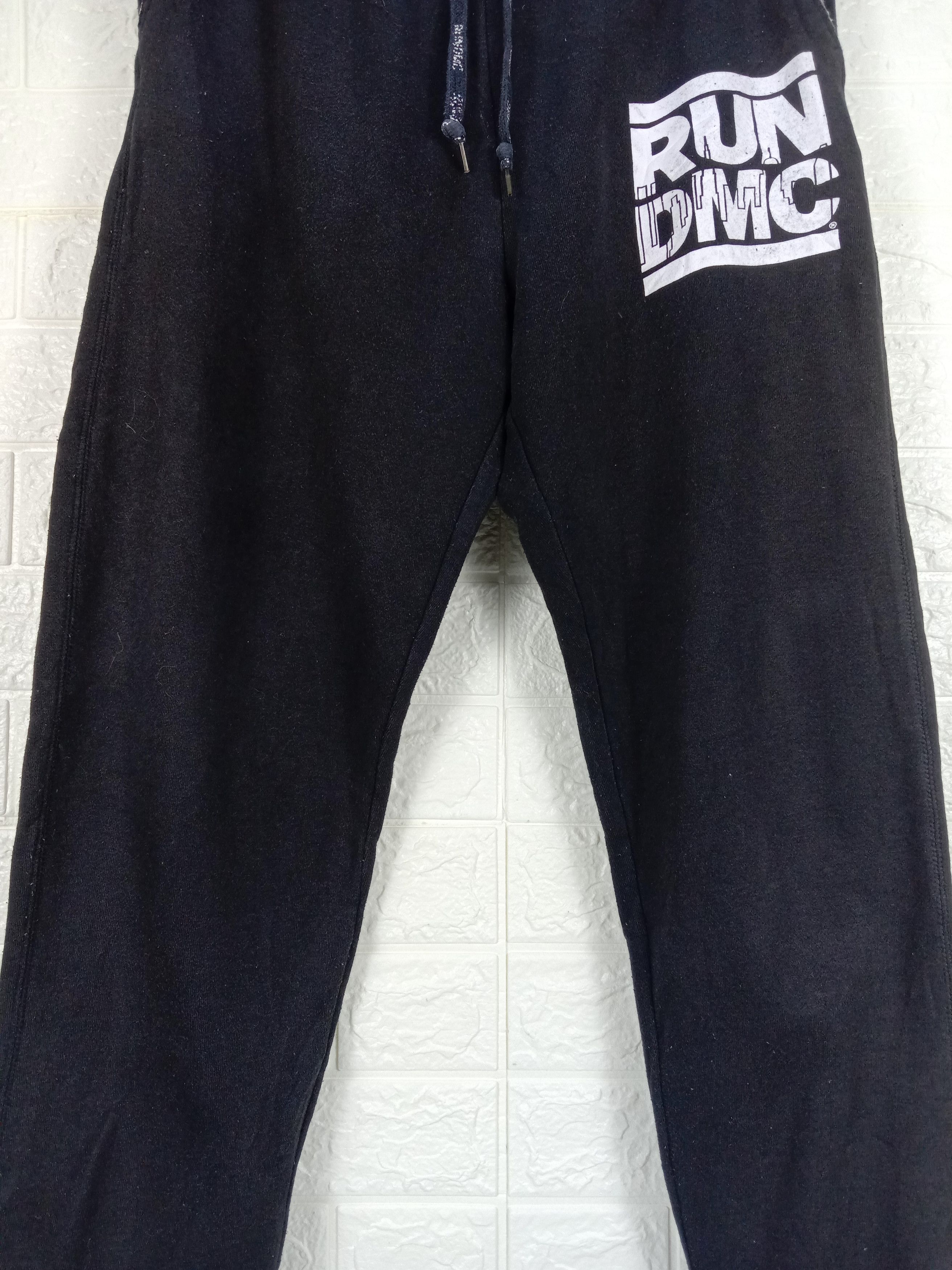 RUN DMC Vintage Run Dmc Black Jogger Pants Size US 33 - 3 Thumbnail