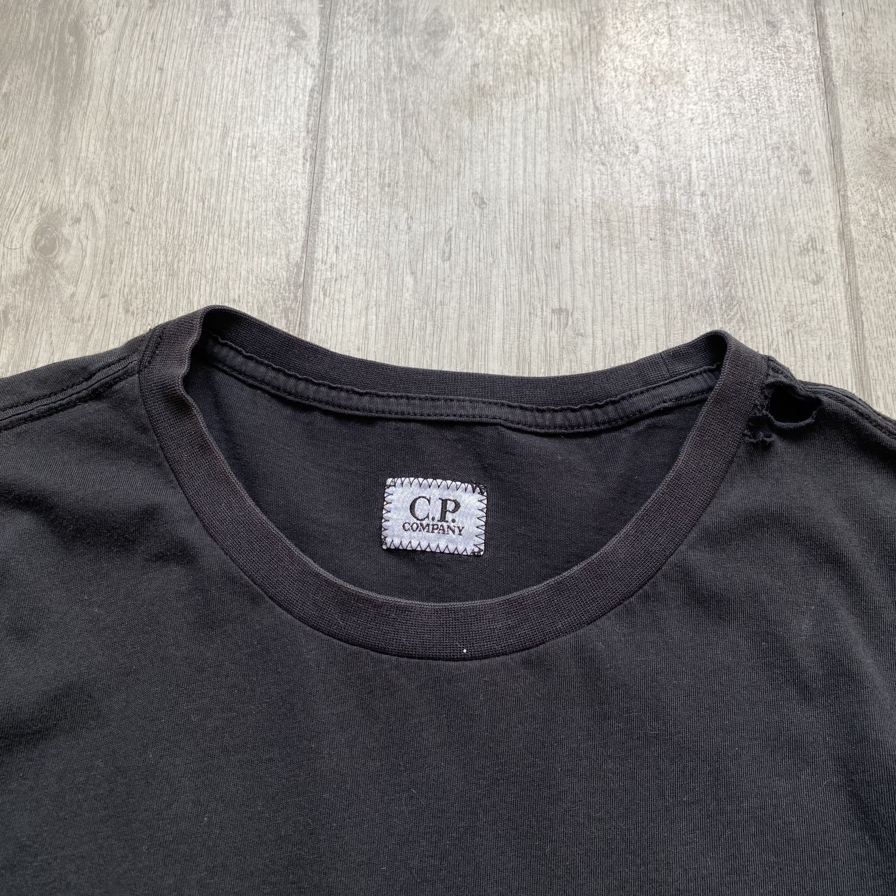 C.P. Company Trashed CP Company Tee Vintage hooded logo google jacket Size US M / EU 48-50 / 2 - 5 Thumbnail