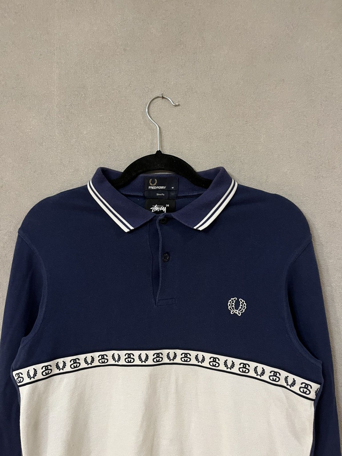 Fred Perry × Stussy Fred perry x Stussy vintage rare longsleve polo Size US M / EU 48-50 / 2 - 2 Thumbnail