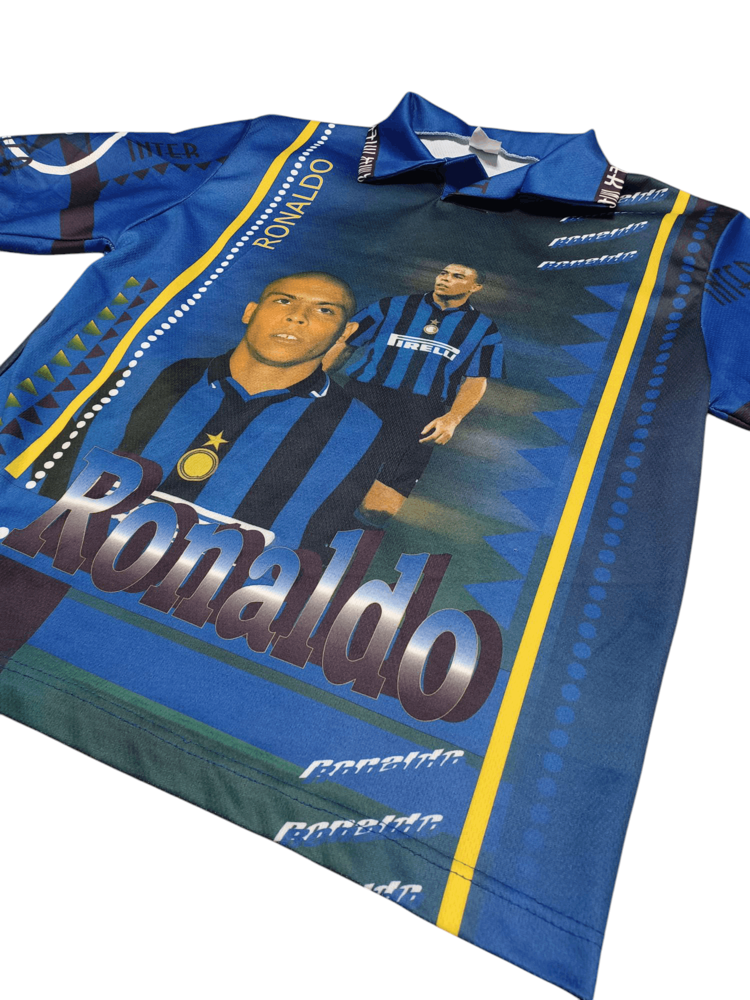 Other RONALDO BRASIL 90S INTER VINTAGE BLOKECORE PSOCCER JERSEY Size US S / EU 44-46 / 1 - 2 Thumbnail