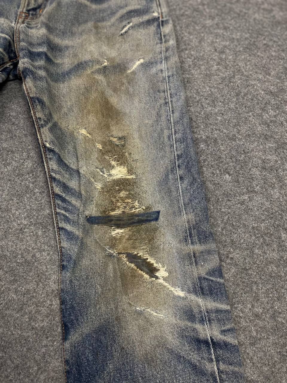 Japanese Brand japanese brand distressed denim nice design Size US 33 - 8 Thumbnail