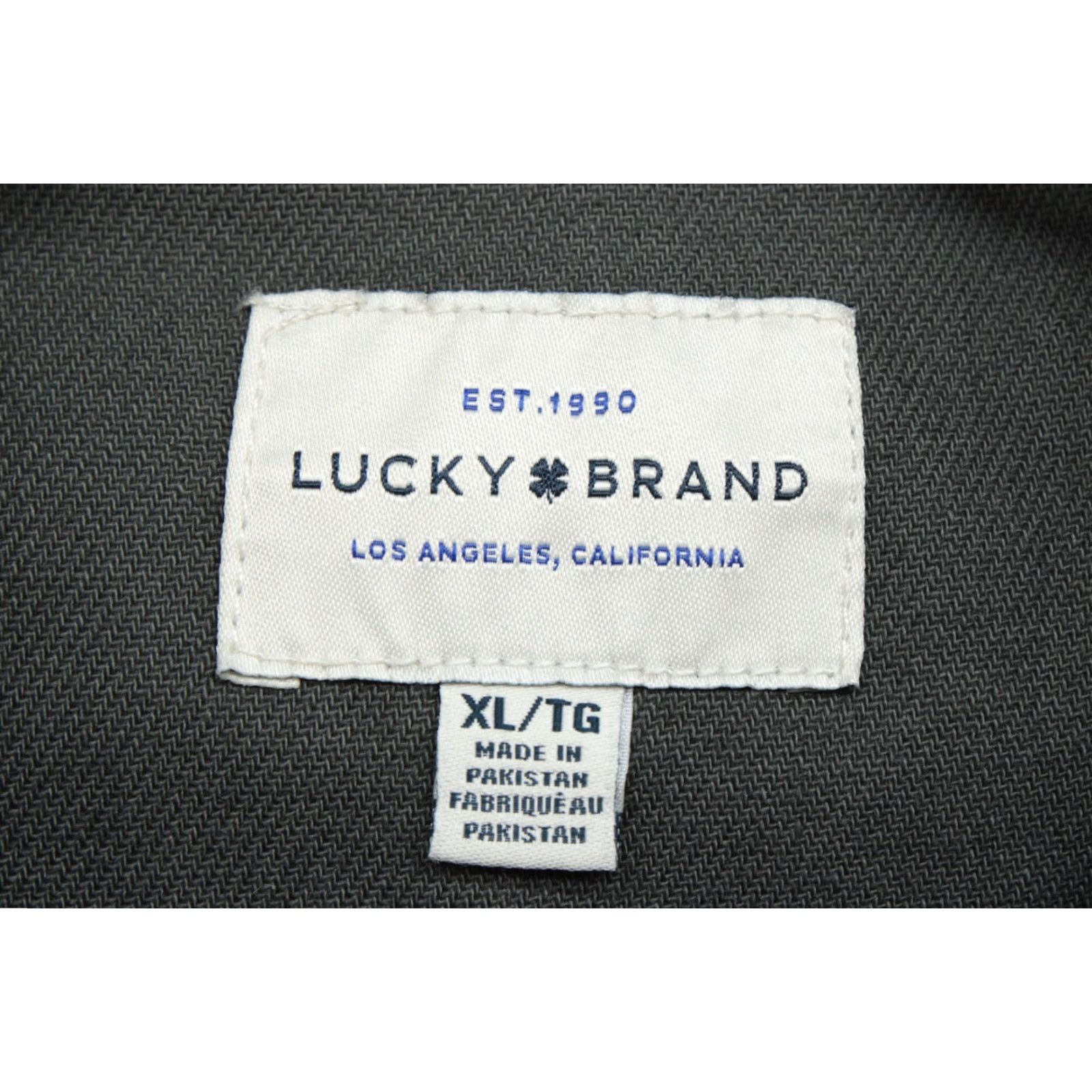 Lucky Brand Lucky Brand Shirt Men’s XL Dark Gray Heavyweight Button-Front Woven LS Casual Business Workwear Modern Size US XL / EU 56 / 4 - 3 Thumbnail