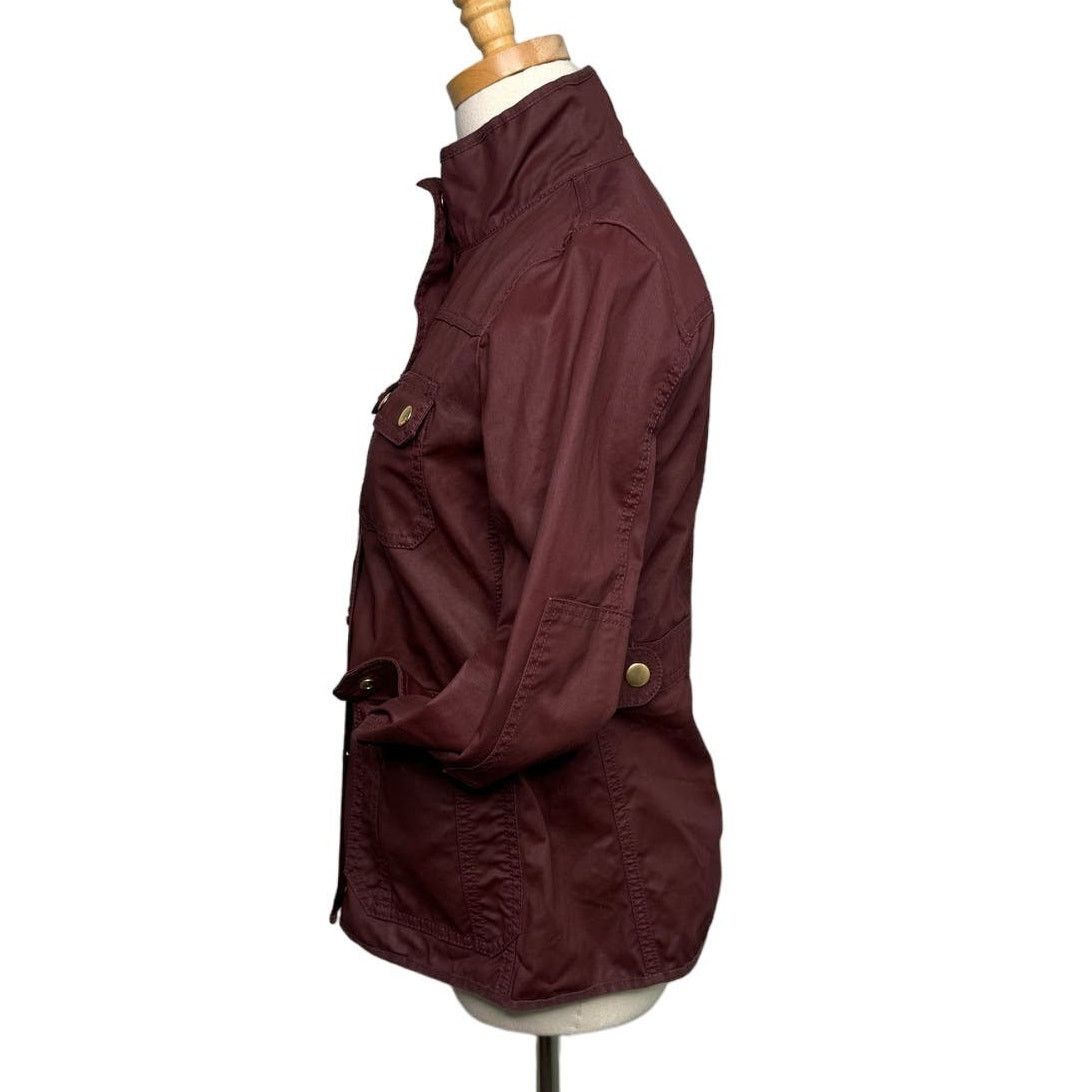 J.Crew J. Crew waxed cotton Downtown Field Jacket burgundy size XS Size XS / US 0-2 / IT 36-38 - 5 Thumbnail
