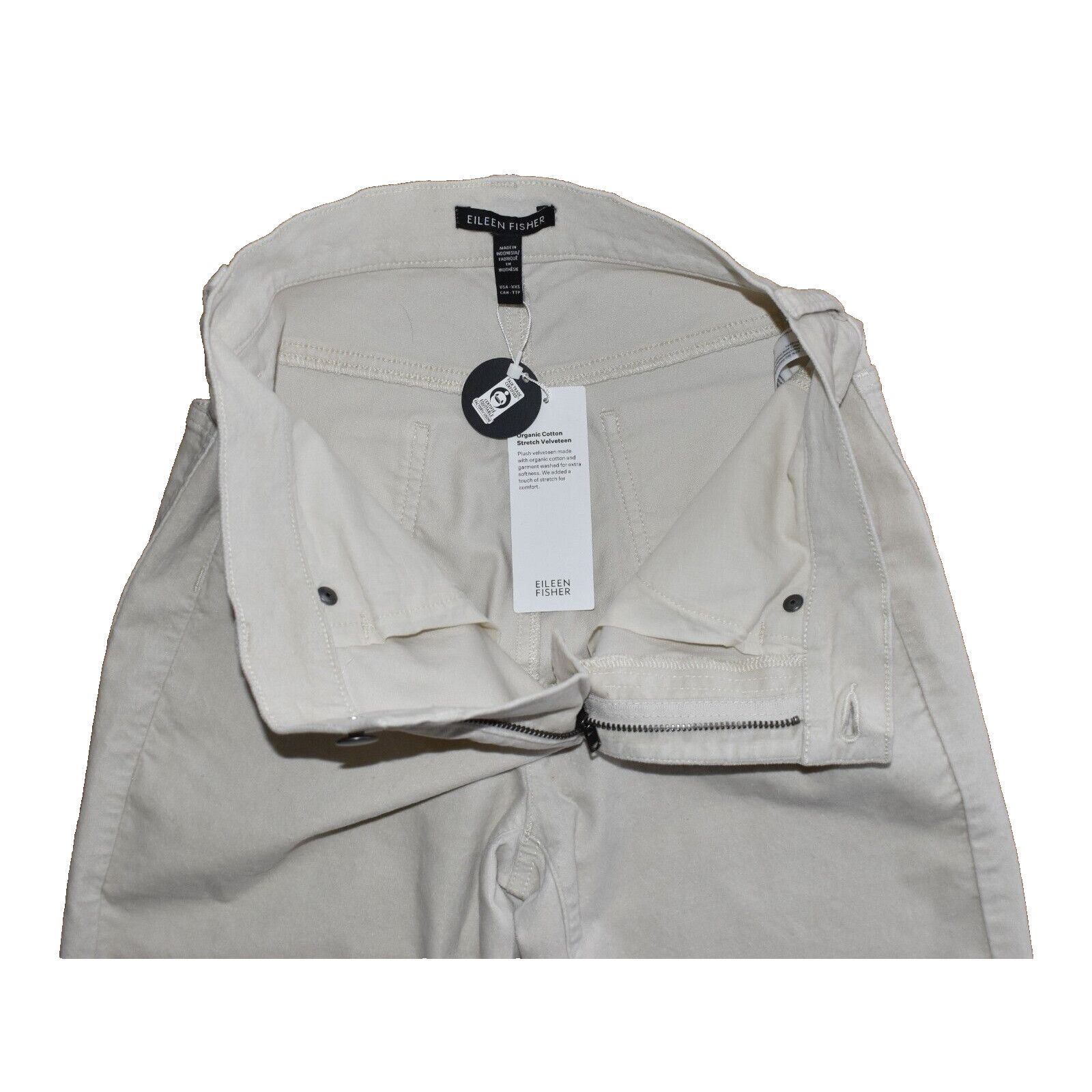 Eileen Fisher NWT EILEEN FISHER Stretch Velveteen Slim Ankle Jean XXS $188 Size 28" / US 6 / IT 42 - 3 Thumbnail
