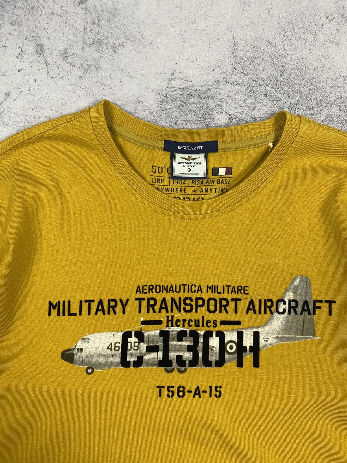 Aeronautica Militare Aeronautica Militare Aircraft Hercules Long Sleeve T Shirt Size US XL / EU 56 / 4 - 7 Thumbnail