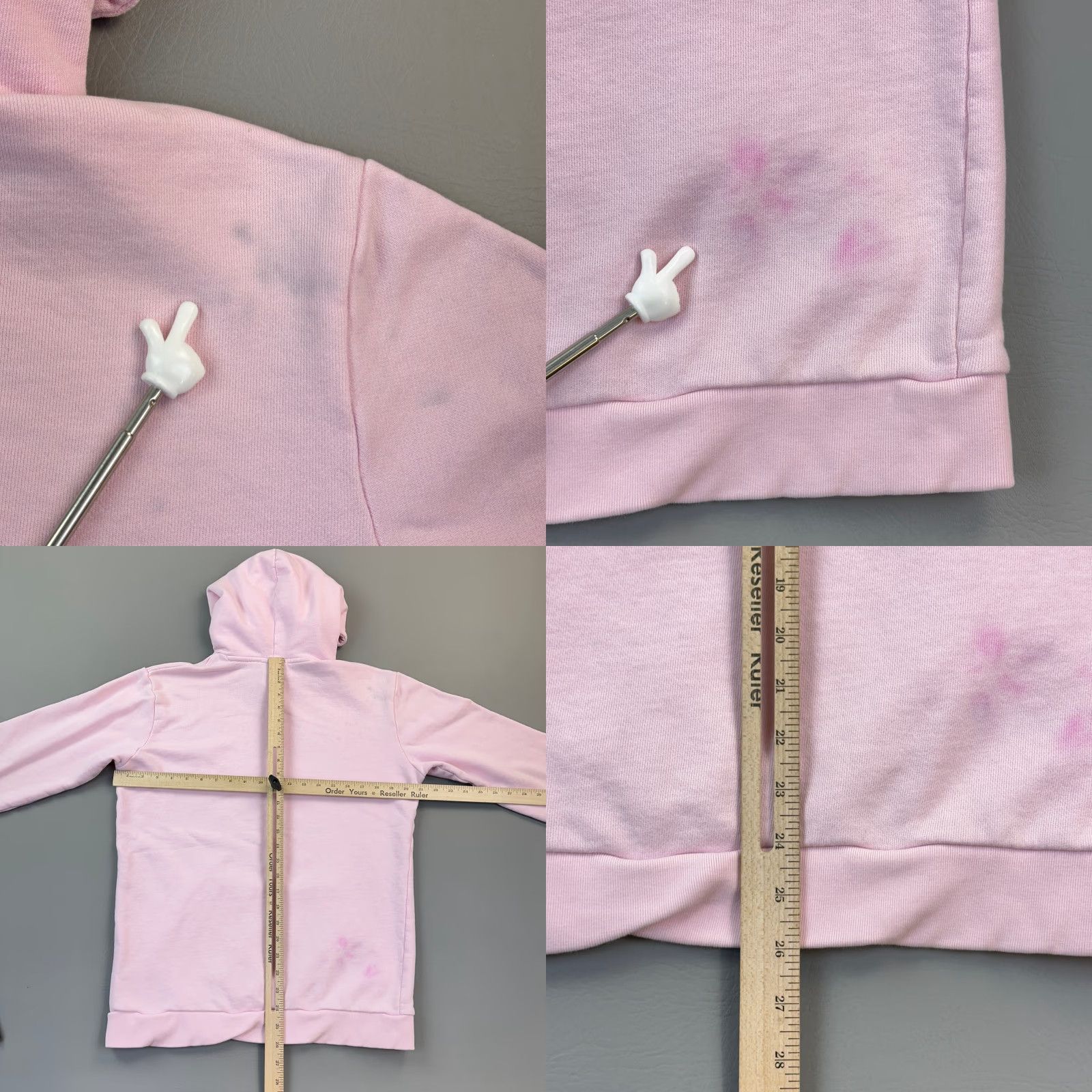 Adidas Adidas Originals Hoodie Mens Medium Pink French Terry Trefoil Logo Pullover Size US M / EU 48-50 / 2 - 9 Thumbnail