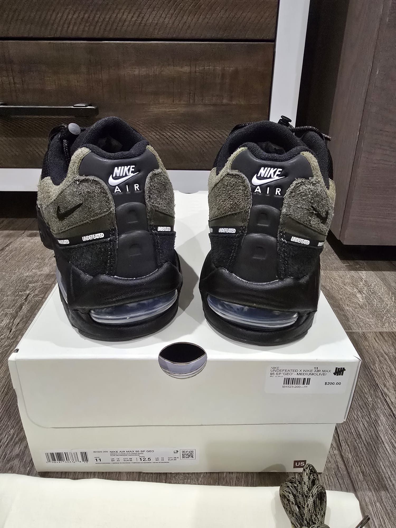 Nike Nike Air Max 95 Undefeated Geo Size 11 La Brea undftd Olive Size US 11 / EU 44 - 3 Thumbnail