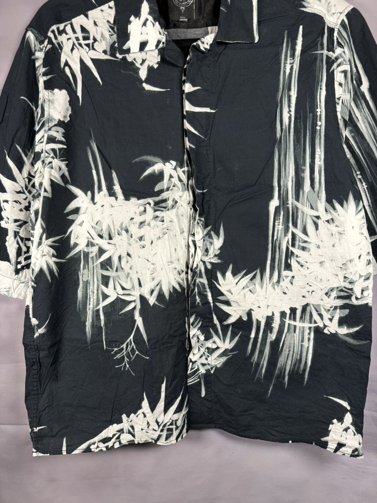 Diesel × Vintage Vintage Diesel Hawaiian Shirt Floral Print y2k Large Size US L / EU 52-54 / 3 - 4 Thumbnail