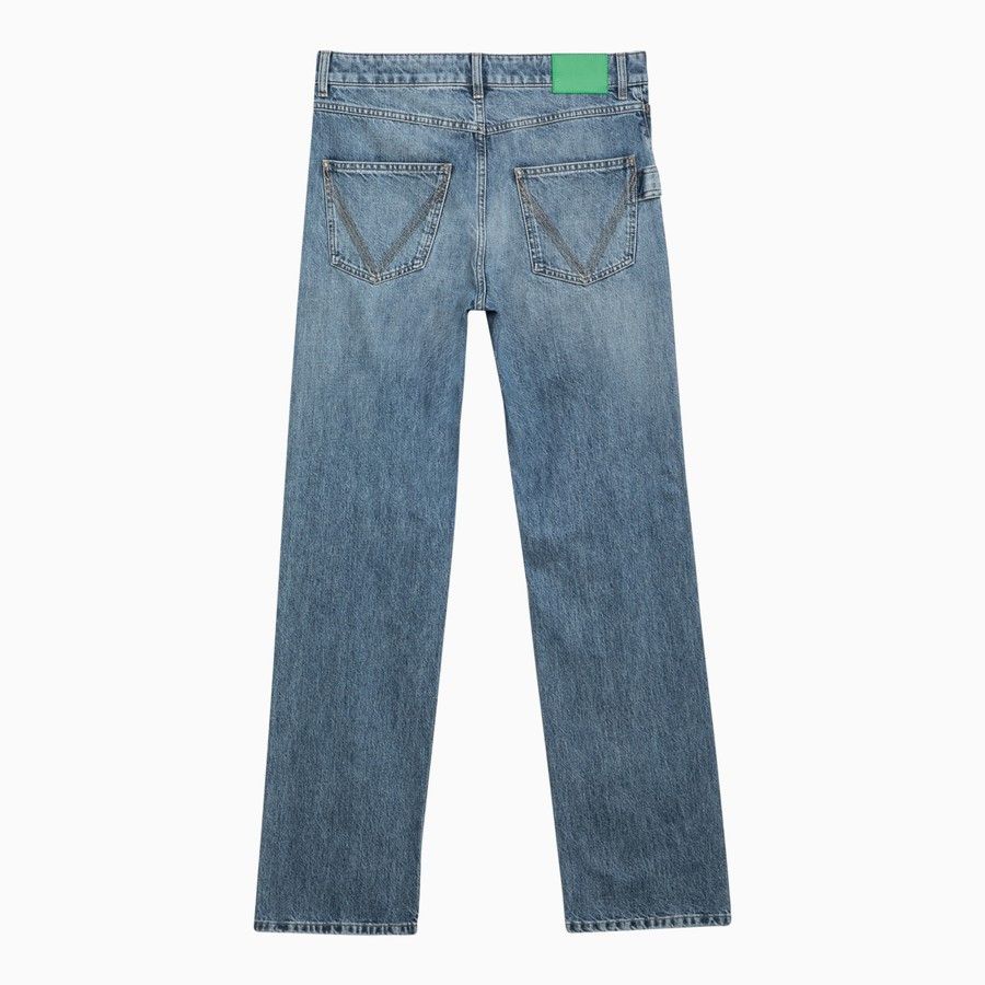 Bottega Veneta o1d2blof0824 Denim Jeans in Blue Size 26" / US 2 / IT 38 - 2 Thumbnail