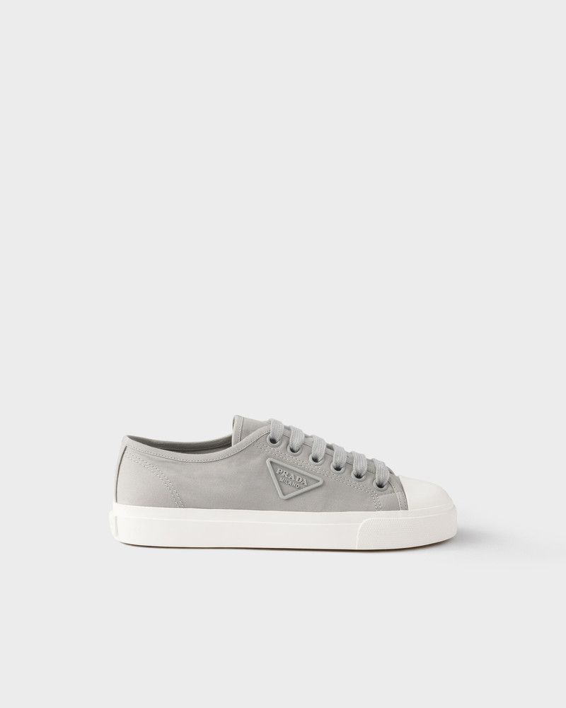 Prada o1srvl11e0226 Cotton Gabardine Sneakers in Sage Green Size US 7 / IT 37 - 1 Thumbnail